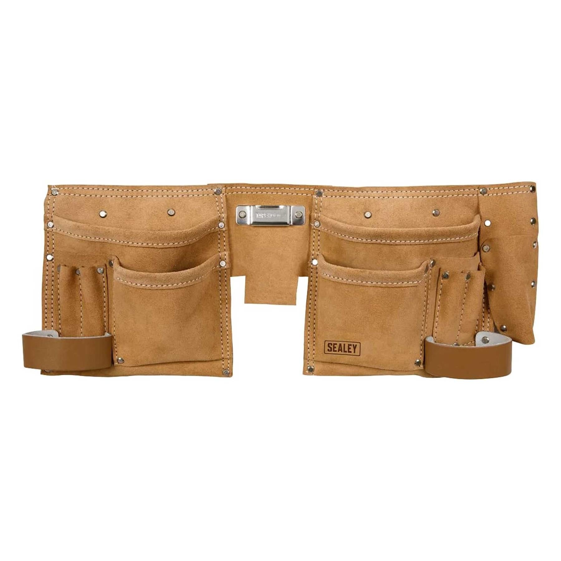Sealey Double Pouch Leather Tool Belt