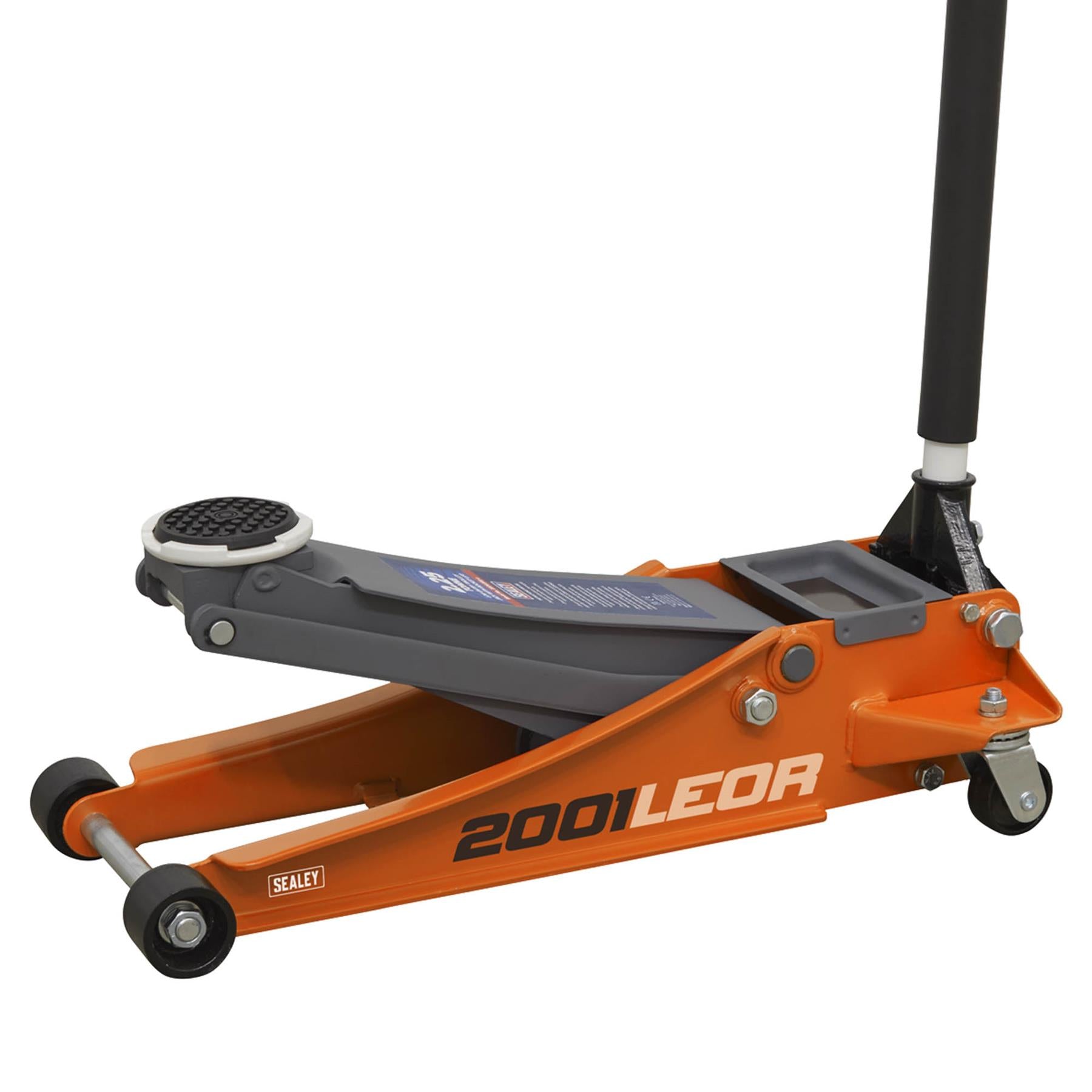 Sealey Trolley Jack 2.25tonne Low Entry Rocket Lift Orange