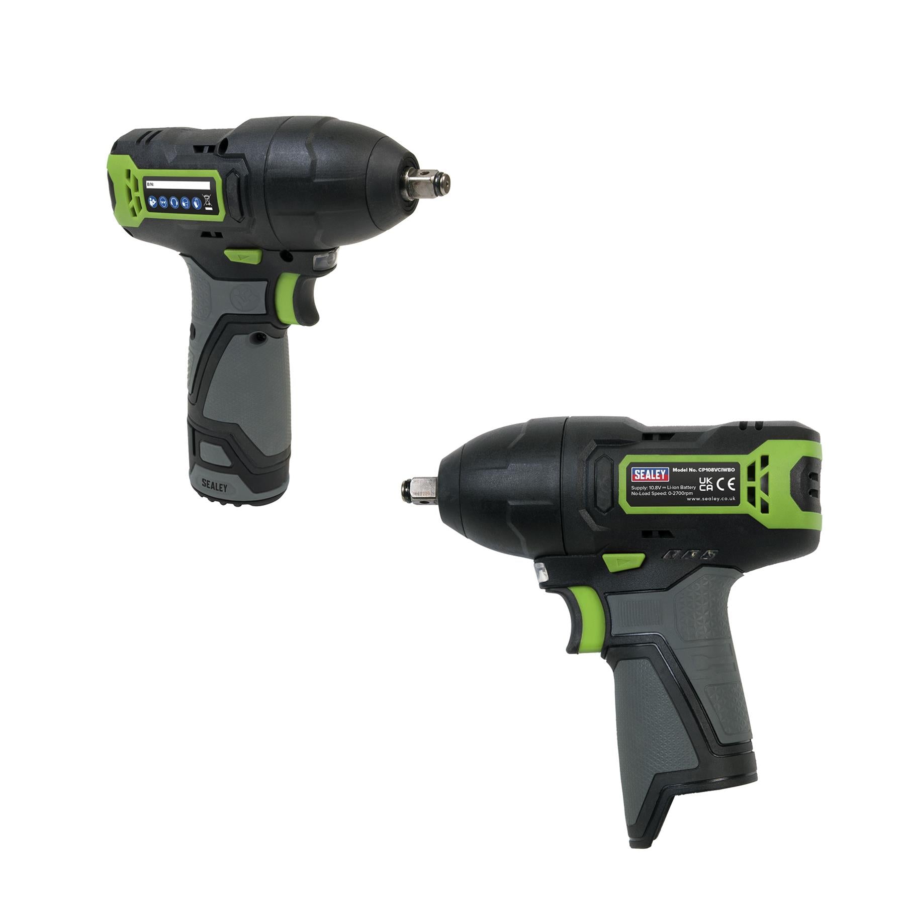 Sealey Cordless Impact Wrench 3/8"Sq Drive 10.8V 2Ah