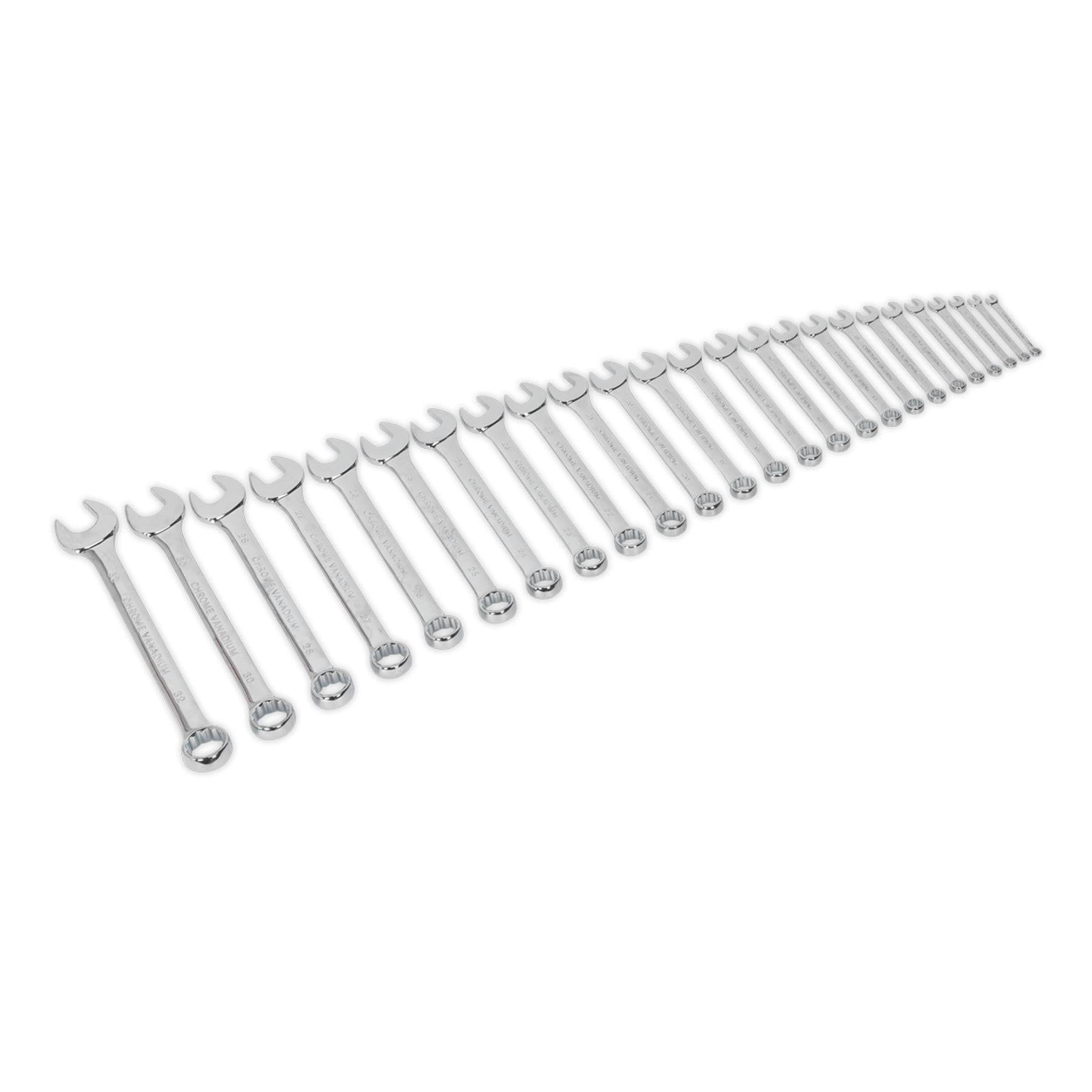 Sealey Combination Spanner Set 25pc Metric