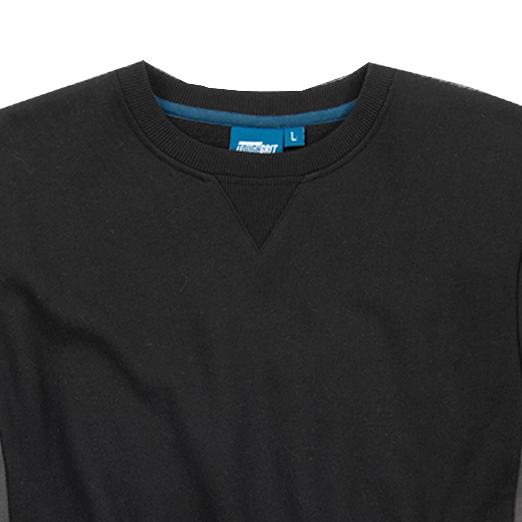Tough Grit 2-Tone Trade Tech Windproof Sweatshirt Black/Charcoal S