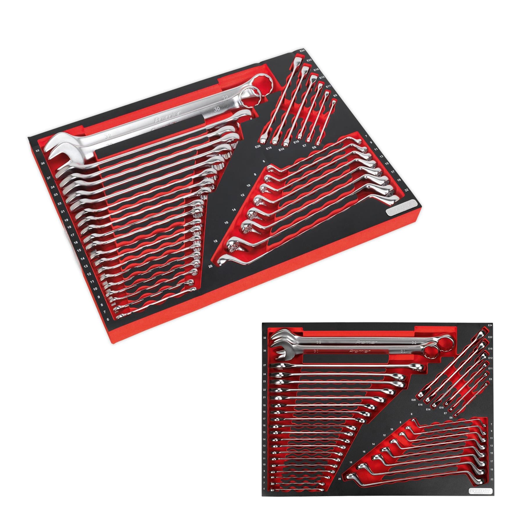 Sealey Tool Tray with Spanner Set 35pc