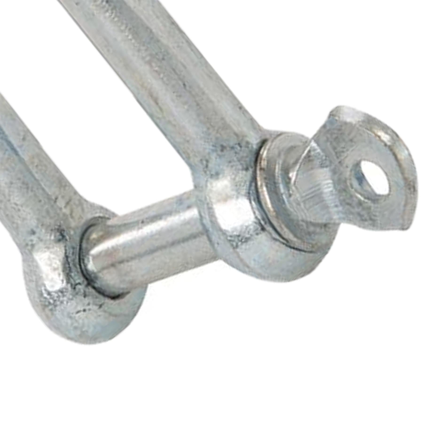 10pc Galvanised Commercial D-Shackle - M10 Zinc Plated Corrosion Resistant