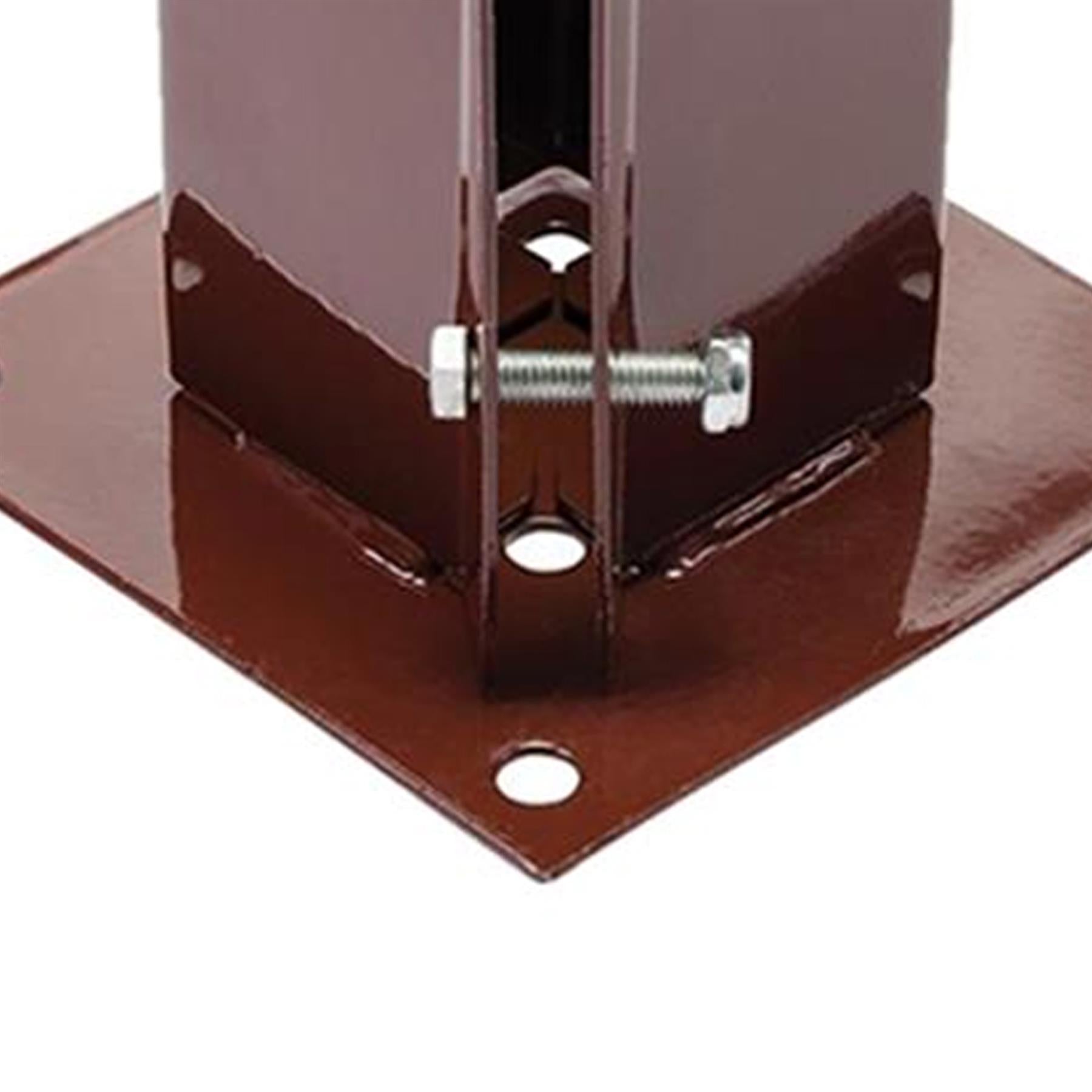 Fence Post Holders / Support - Metal - 3" Bolt Down 75 mm Like Metpost Bolt Grip 10PC