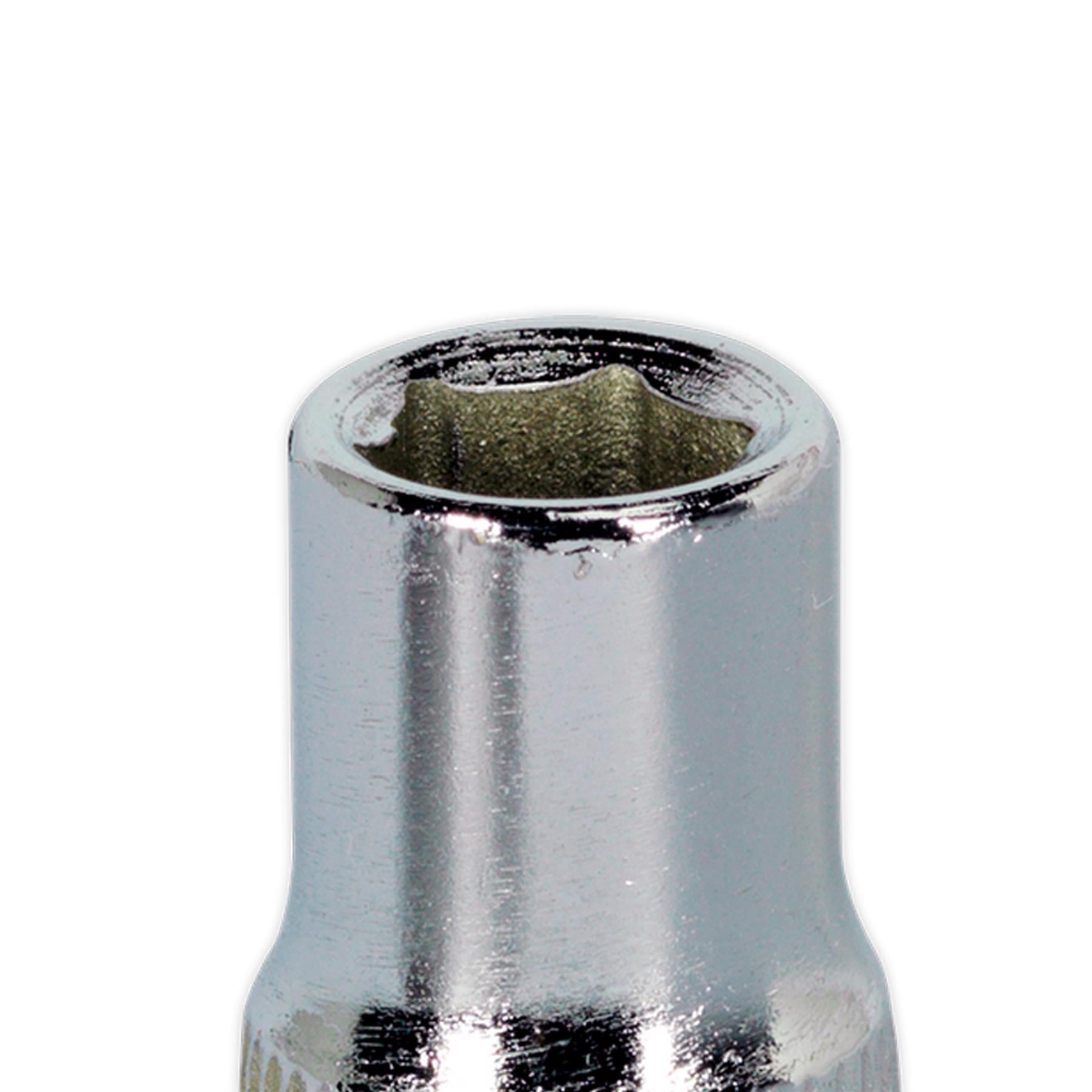 Sealey WallDrive Socket 6mm 1/4"Sq Drive Fully Polished