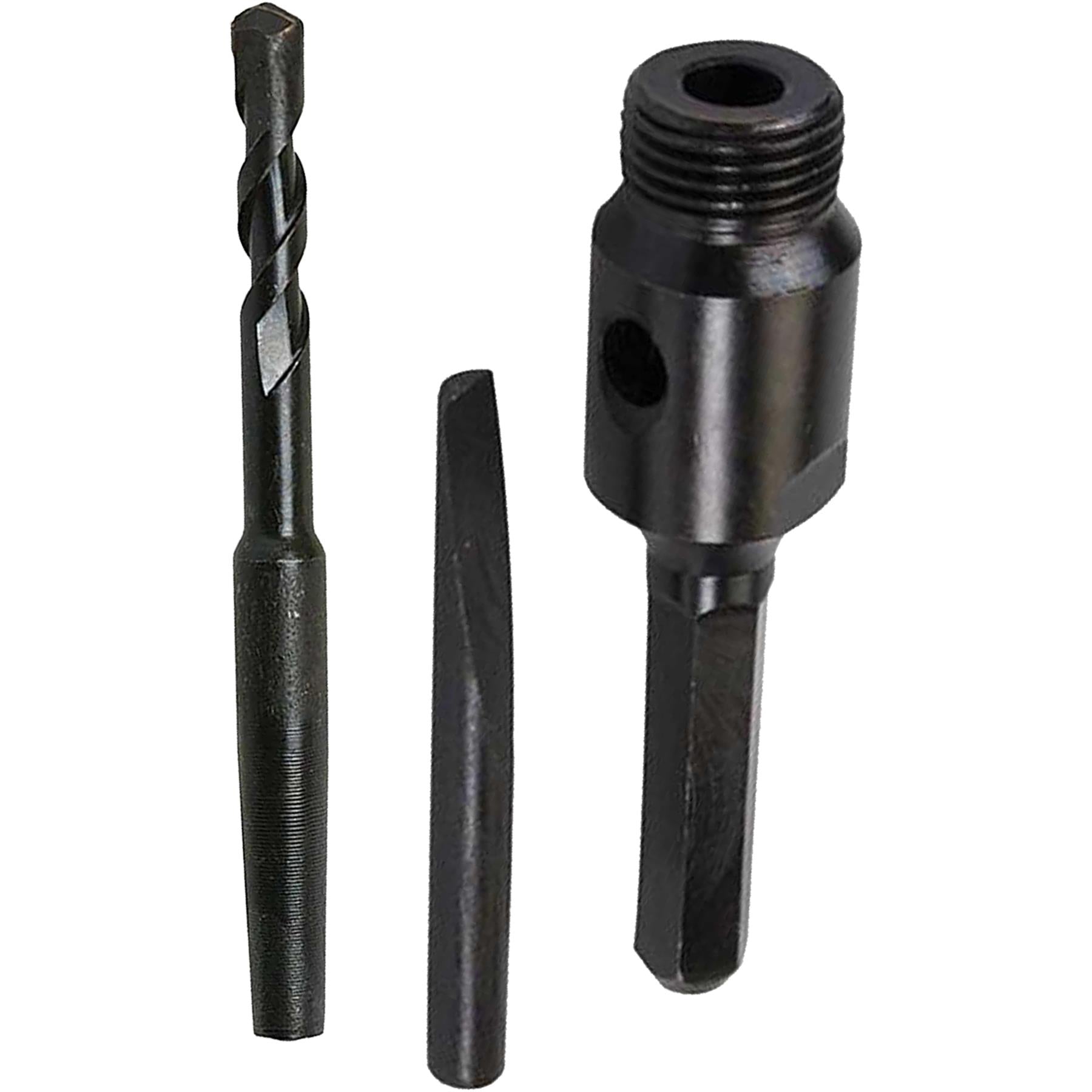 TCT Core Drill Bit 125mm Hole Saw Masonry Stone Brick Hex 125mm Extensions Pilot