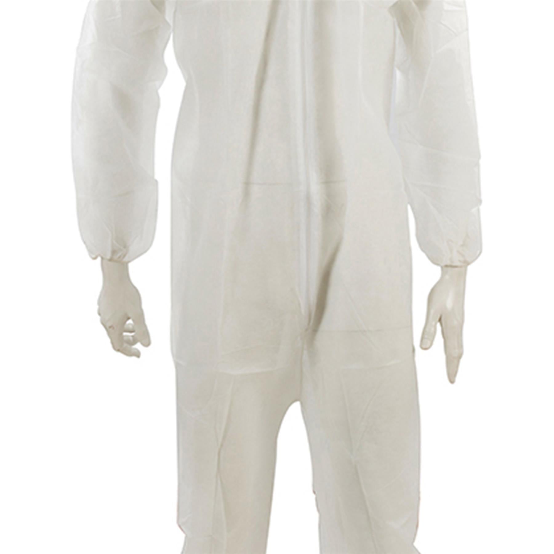 Protective Disposable Overall Boiler Paper Suit Coveralls Protection Suit 2Pcs Large