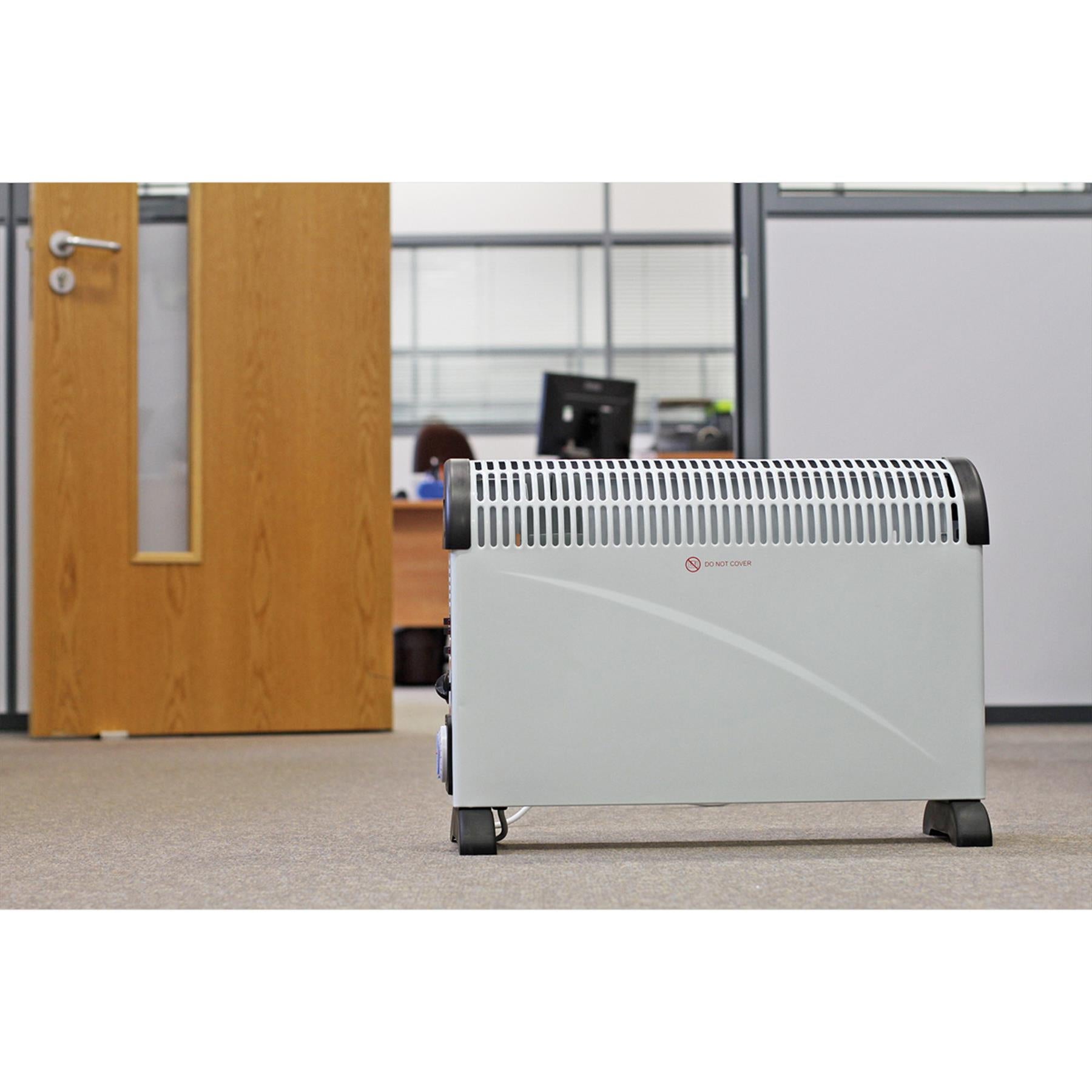 Sealey 2000W/230V Portable Electric Turbo Convector Heater Thermostat & Timer