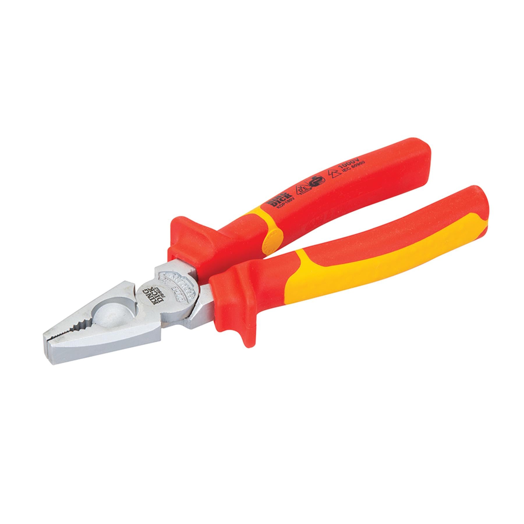 King Dick VDE Combination Pliers 180mm High-Grade Steel