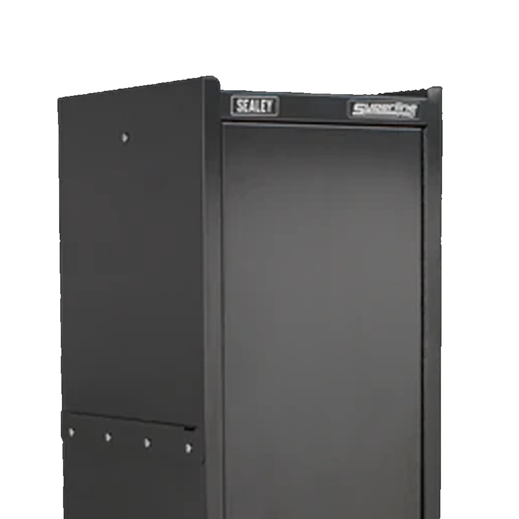 Sealey AP33519B Metal Tool Box Hang On Locker Side Cabinet Black with Drawer