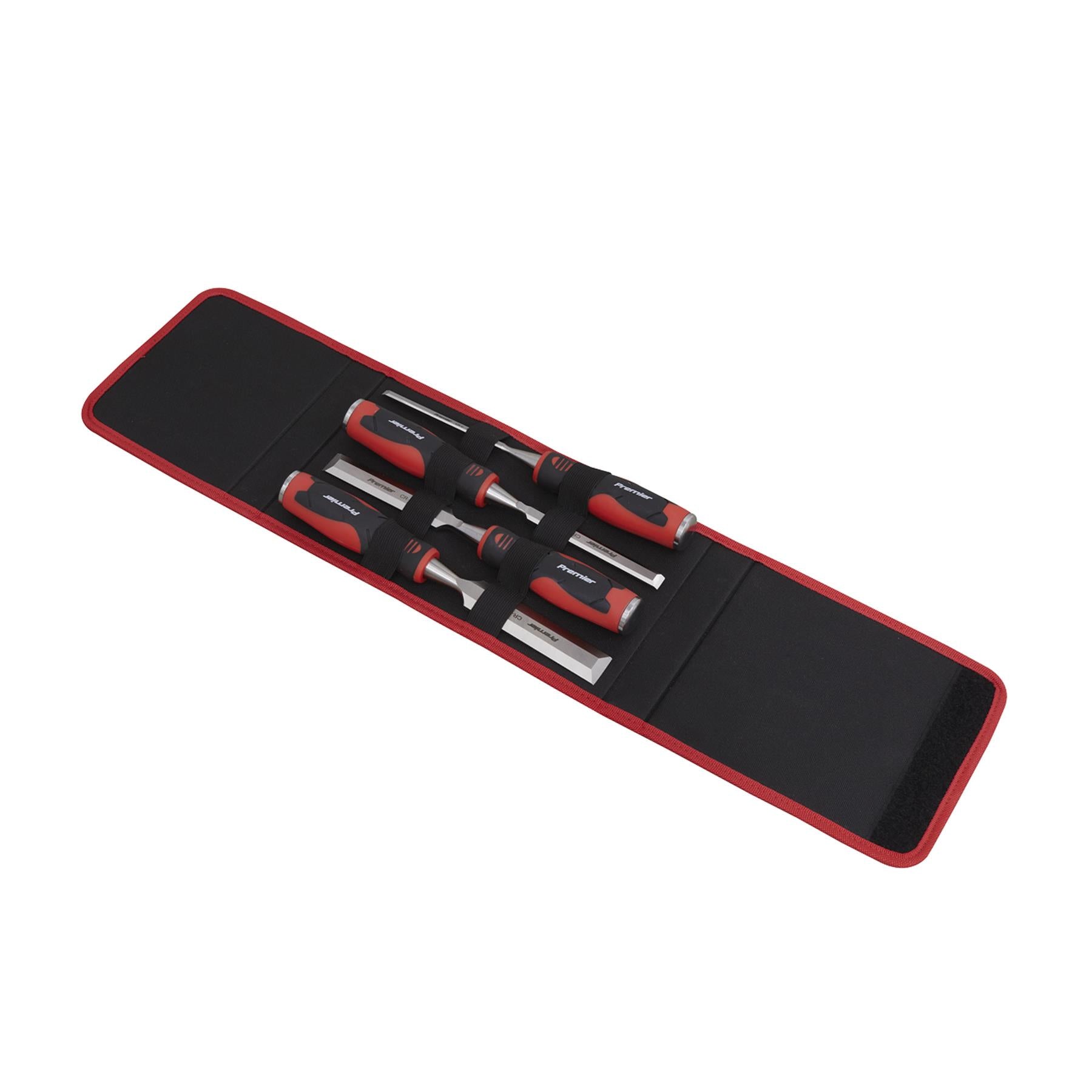 Sealey Hammer-Thru Wood Chisel 4pc Set