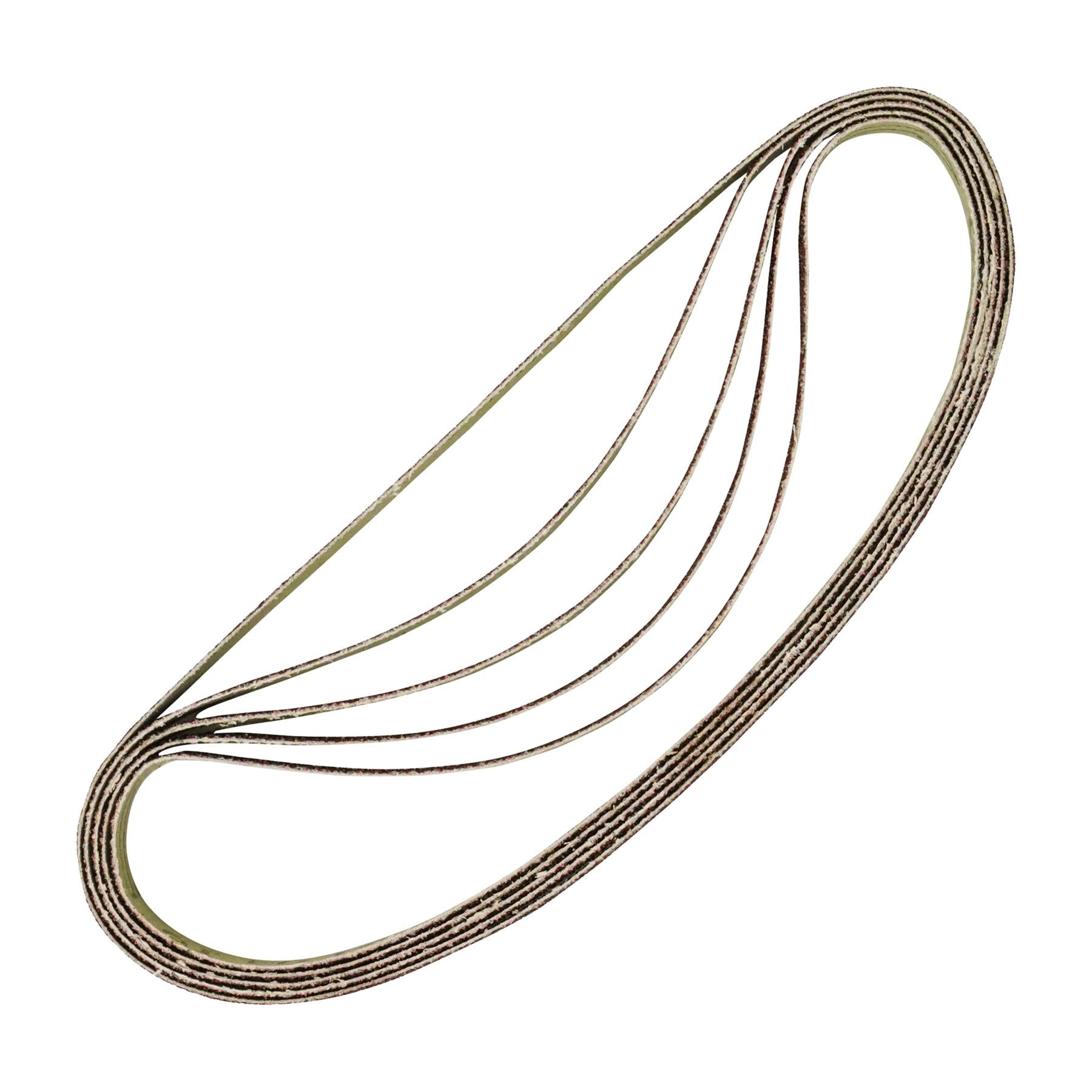 330mm x 10mm 120G Belt Power Finger File Sander Abrasive Sanding Belts 5pk