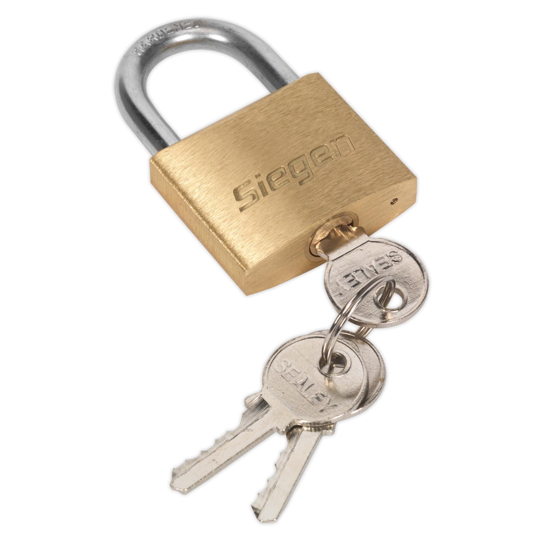 Sealey Brass Body Padlock with Brass Cylinder 40mm