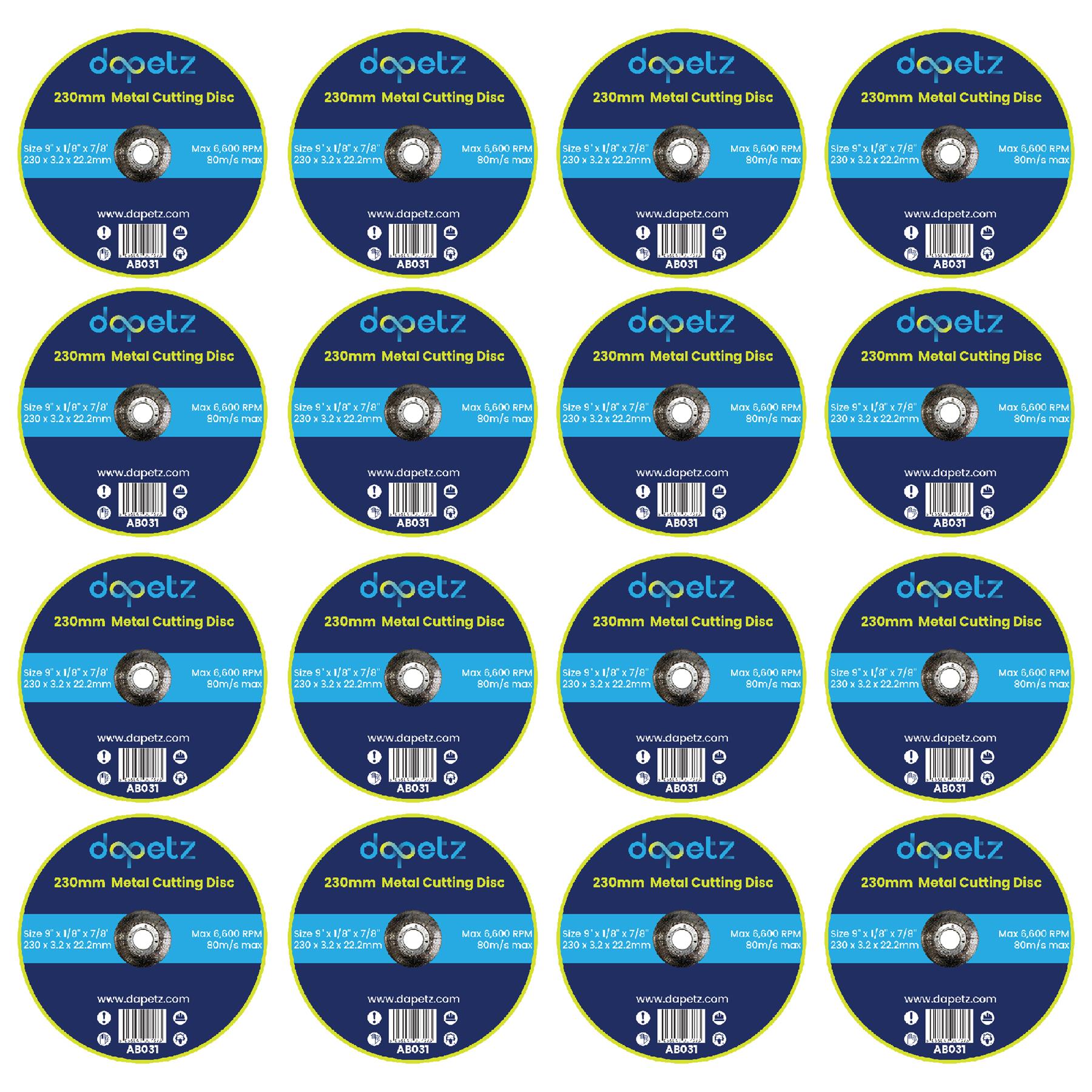 230mm ULTRA THIN METAL CUTTING BLADE DISC STEEL & STAINLESS ANGLE 20Pcs