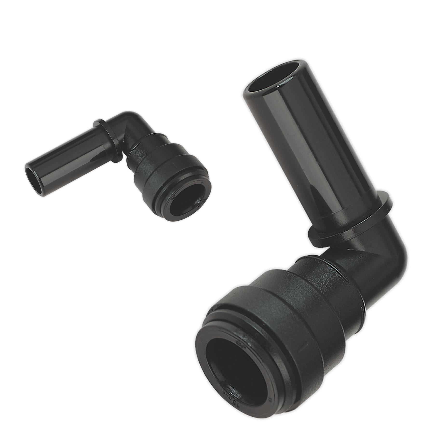 Sealey Stem Elbow 15mm Pack of 2 (John Guest Speedfit - PM221515E)