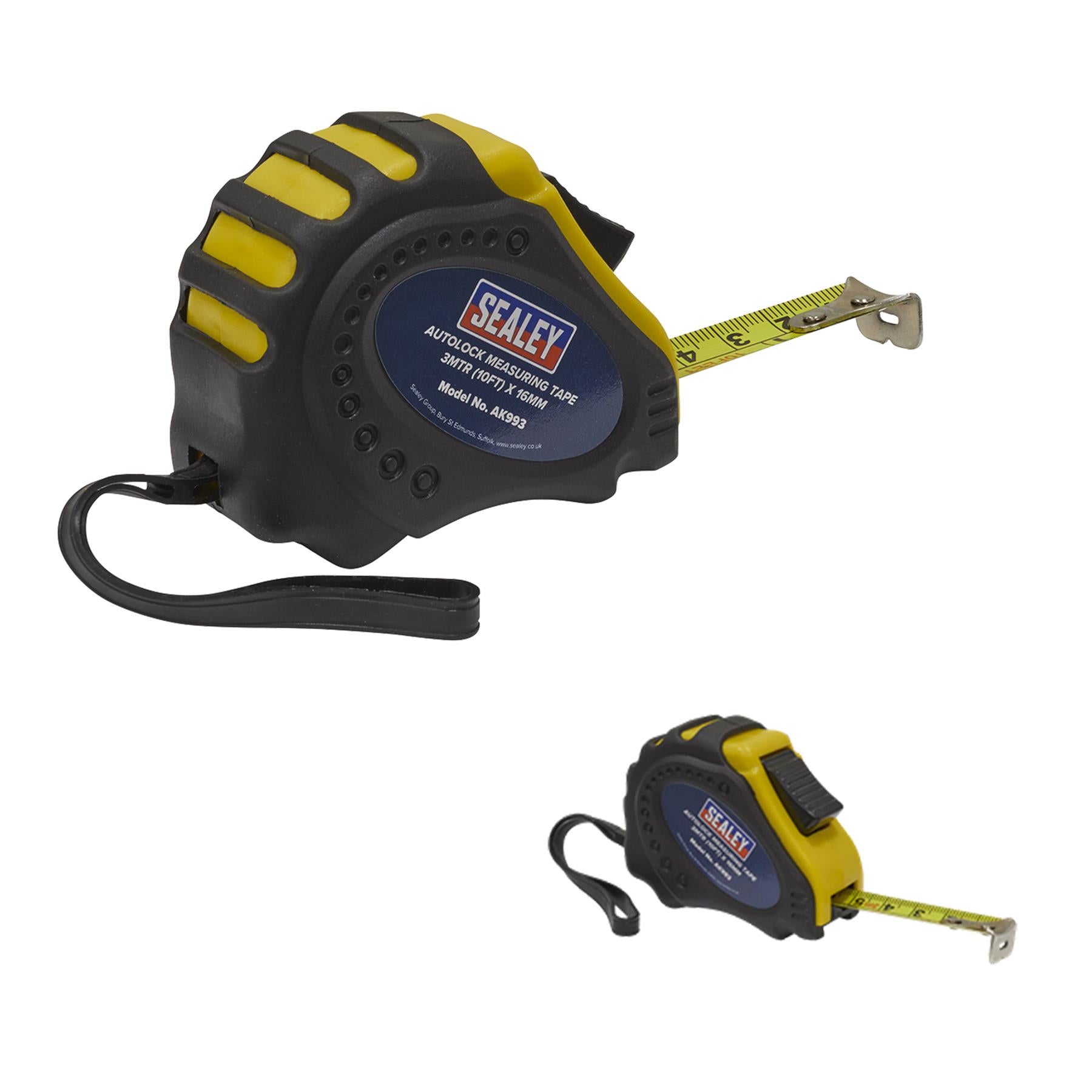 Sealey Autolock Tape Measure 3m(10ft) x 16mm - Metric/Imperial