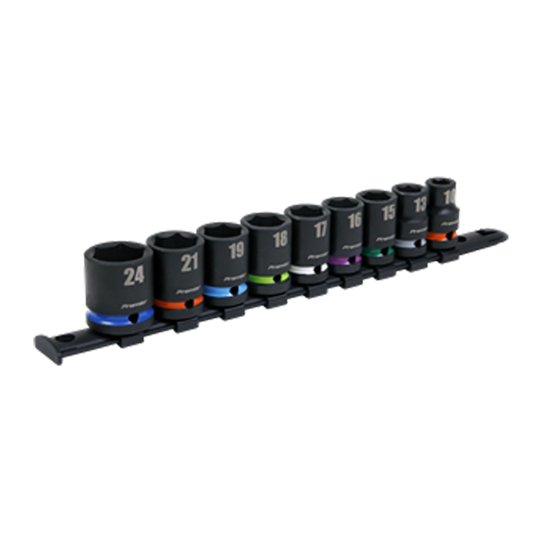 Sealey Impact Socket Set 9pc 1/2"Sq Drive Metric