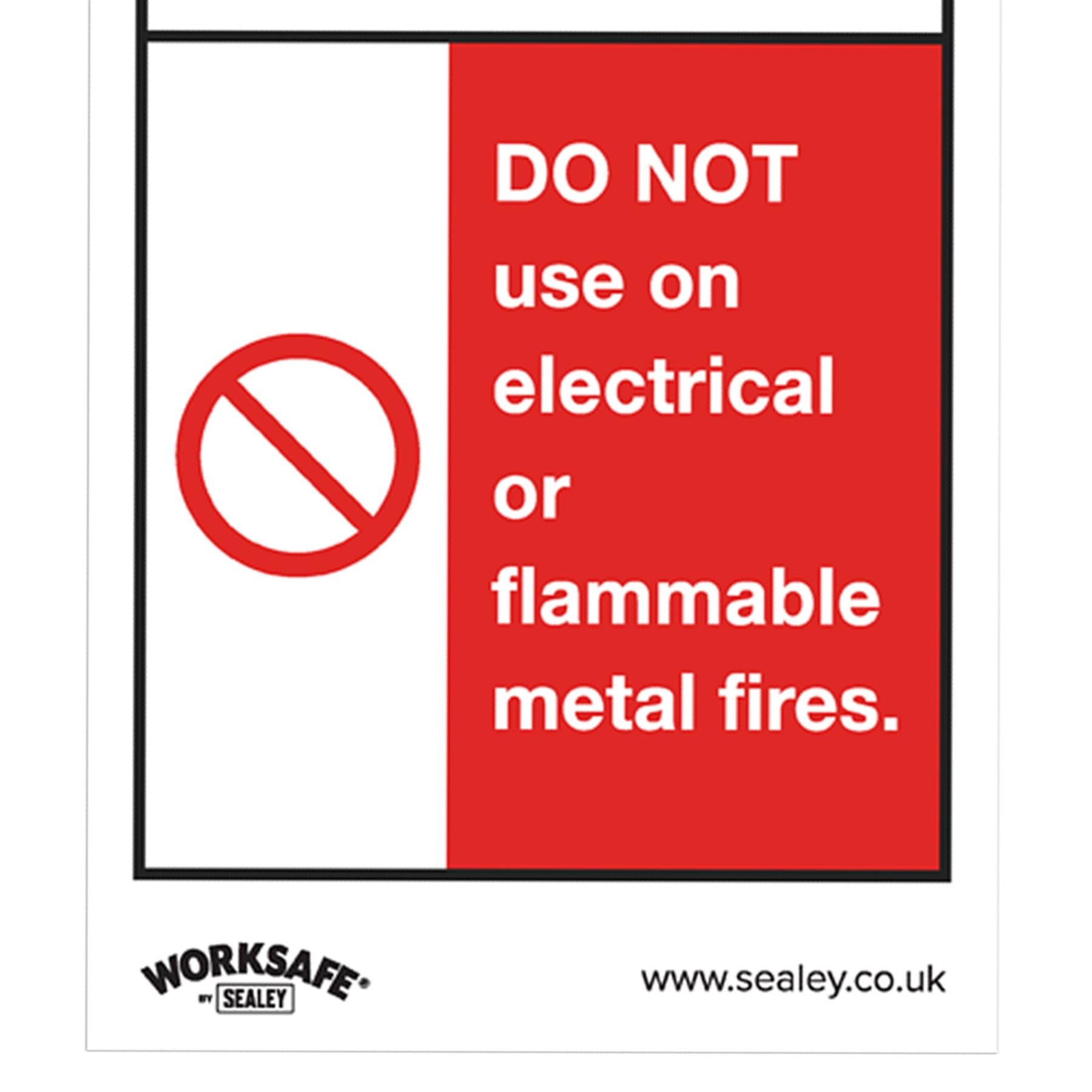 Safe Conditions Safety Sign - Foam Fire Extinguisher - Self-Adhesive Vinyl