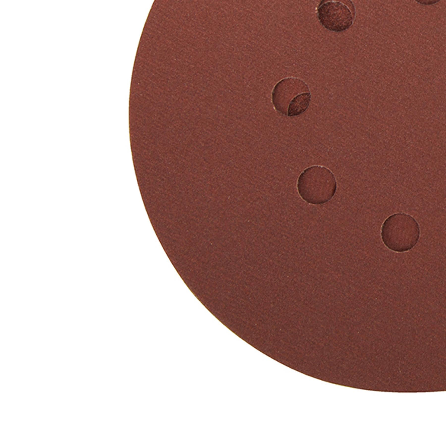Hook & Loop Punched Disc 150mm 10Pk 4 X 60G, 2 X 80G, 2 X 120G & 2 X 240 Grit