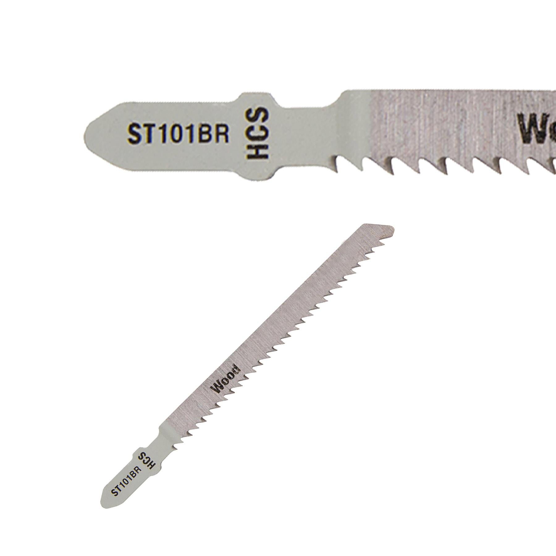 5 X Jigsaw Blade Blades Wood Cutting Softwood Pipes Profiles DIY St101Br