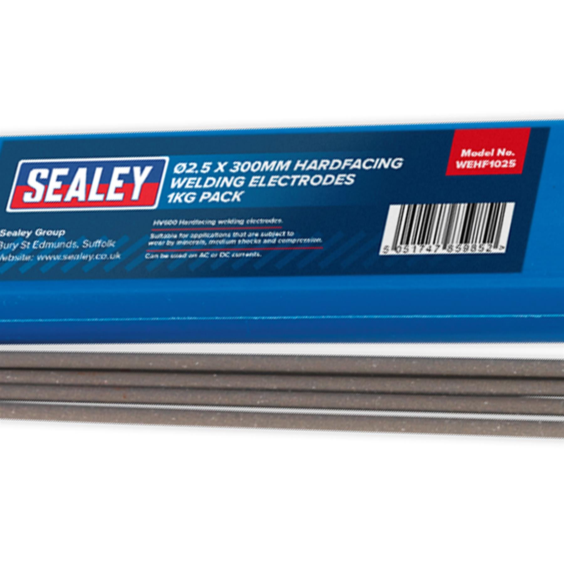 Welding Electrodes Hardfacing Ø2.5 x 300mm 1kg Pack WEHF1025 Sealey