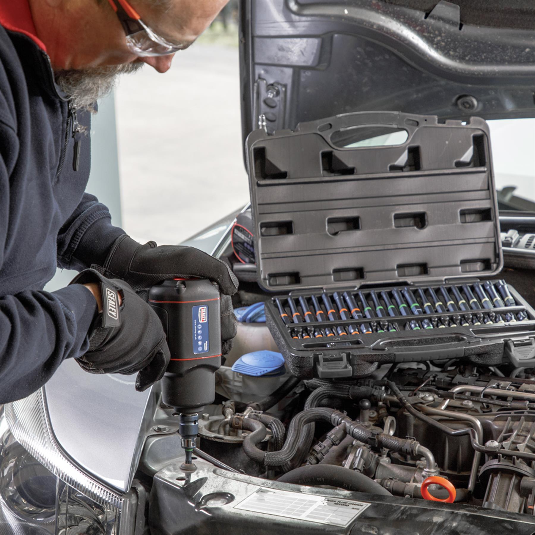 Sealey TRX-Star*/Hex/Spline Bit Set Impact 42pc 3/8" & 1/2"Sq Drive