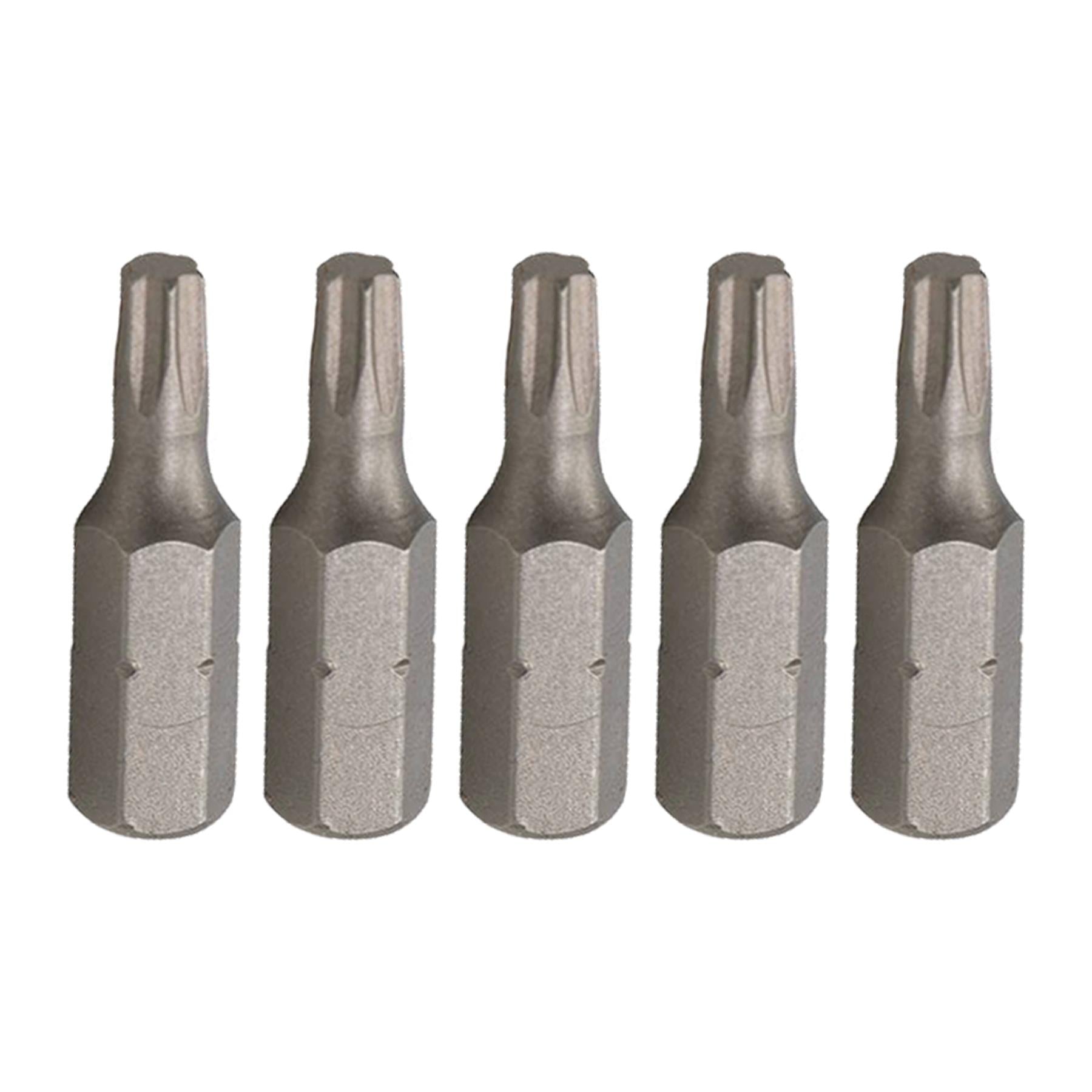 30 Pack Cr-V 6150 Steel Screwdriver Bits 25mm T20