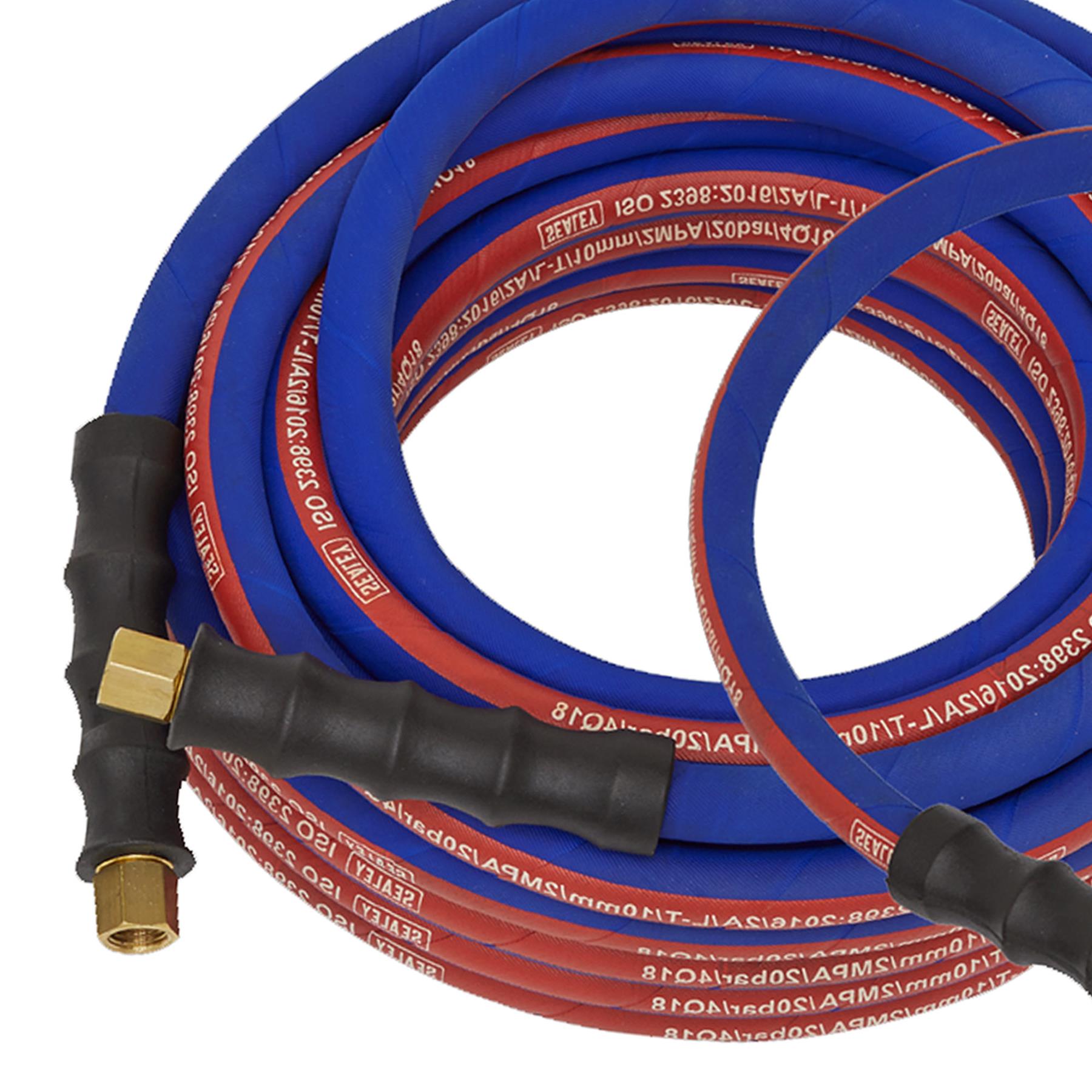 Sealey Air Hose Kit Heavy-Duty 15m x 10mm with Connectors