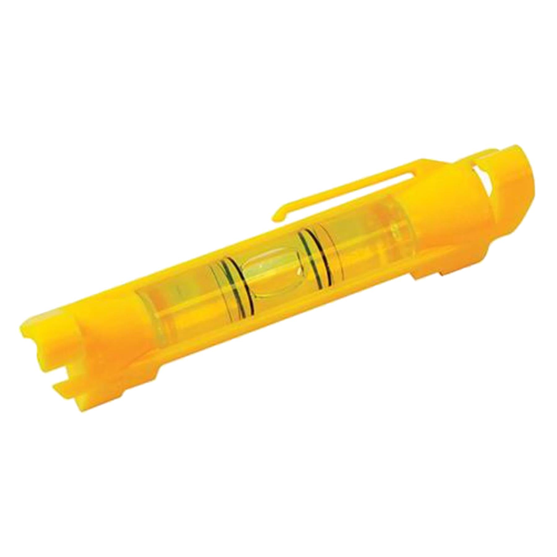 2Pk Line Spirit Level Pocket Size plastic line level moulded line hooks no line sag