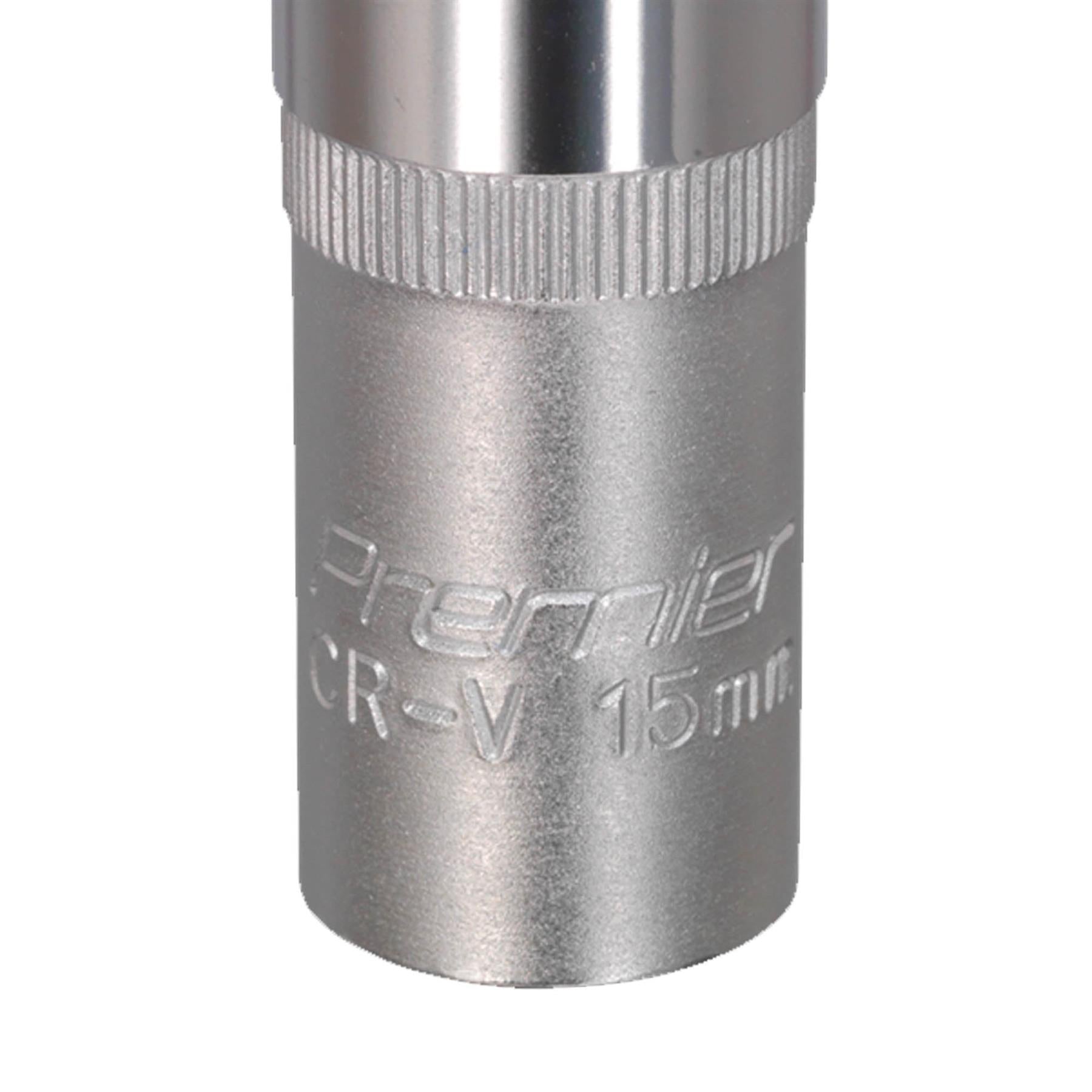 Sealey WallDrive Socket 15mm Deep 1/2"Sq Drive