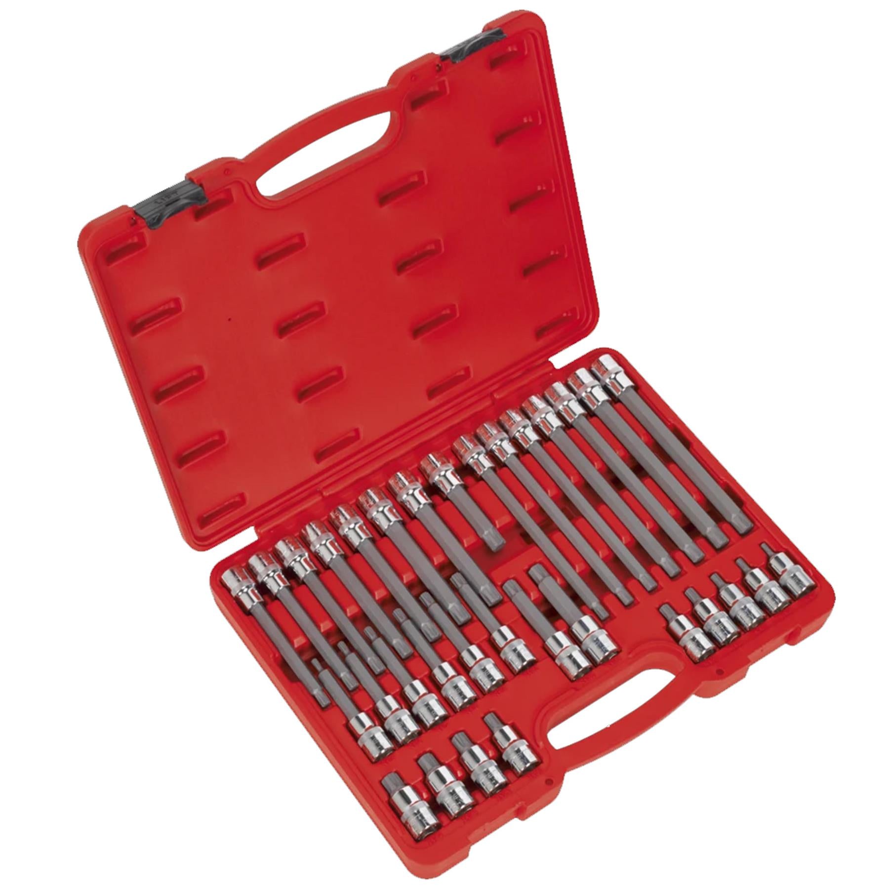 Sealey Ribe Socket Bit Set 32pc 1/2"Sq Drive