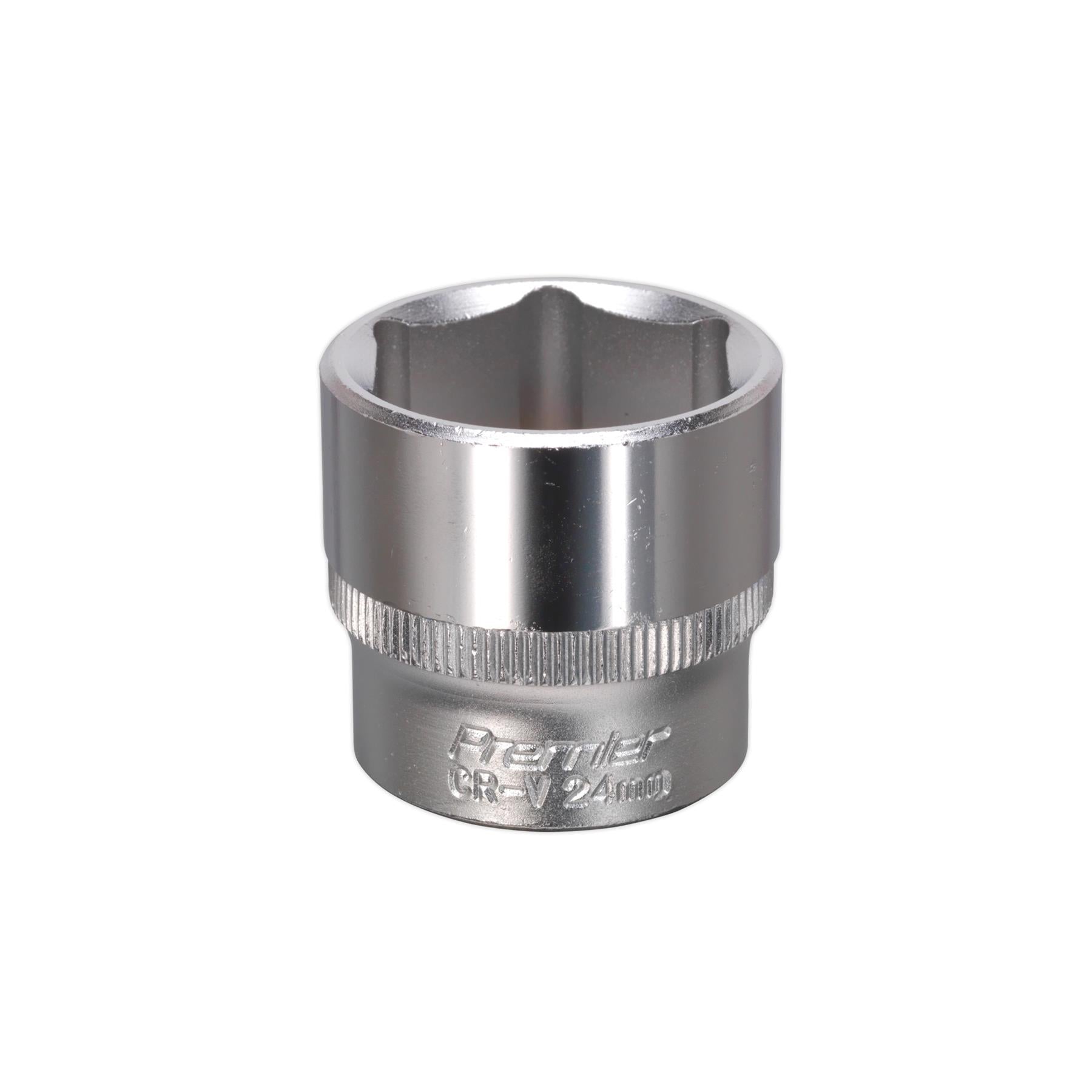 Sealey WallDrive Socket 24mm 3/8"Sq Drive