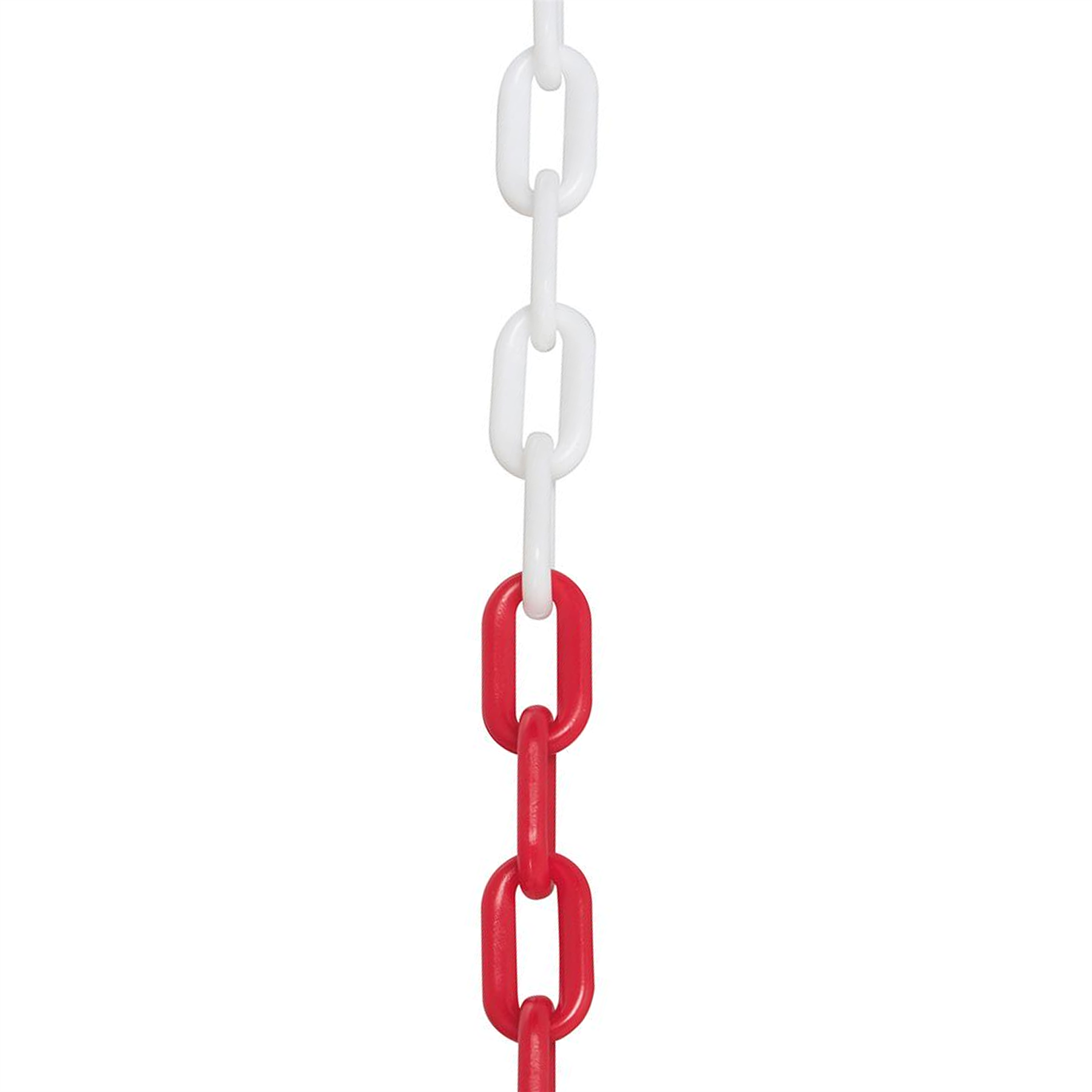 Plastic Chain Red/White 6mm X 5M Strong Plastic Construction Weatherproof