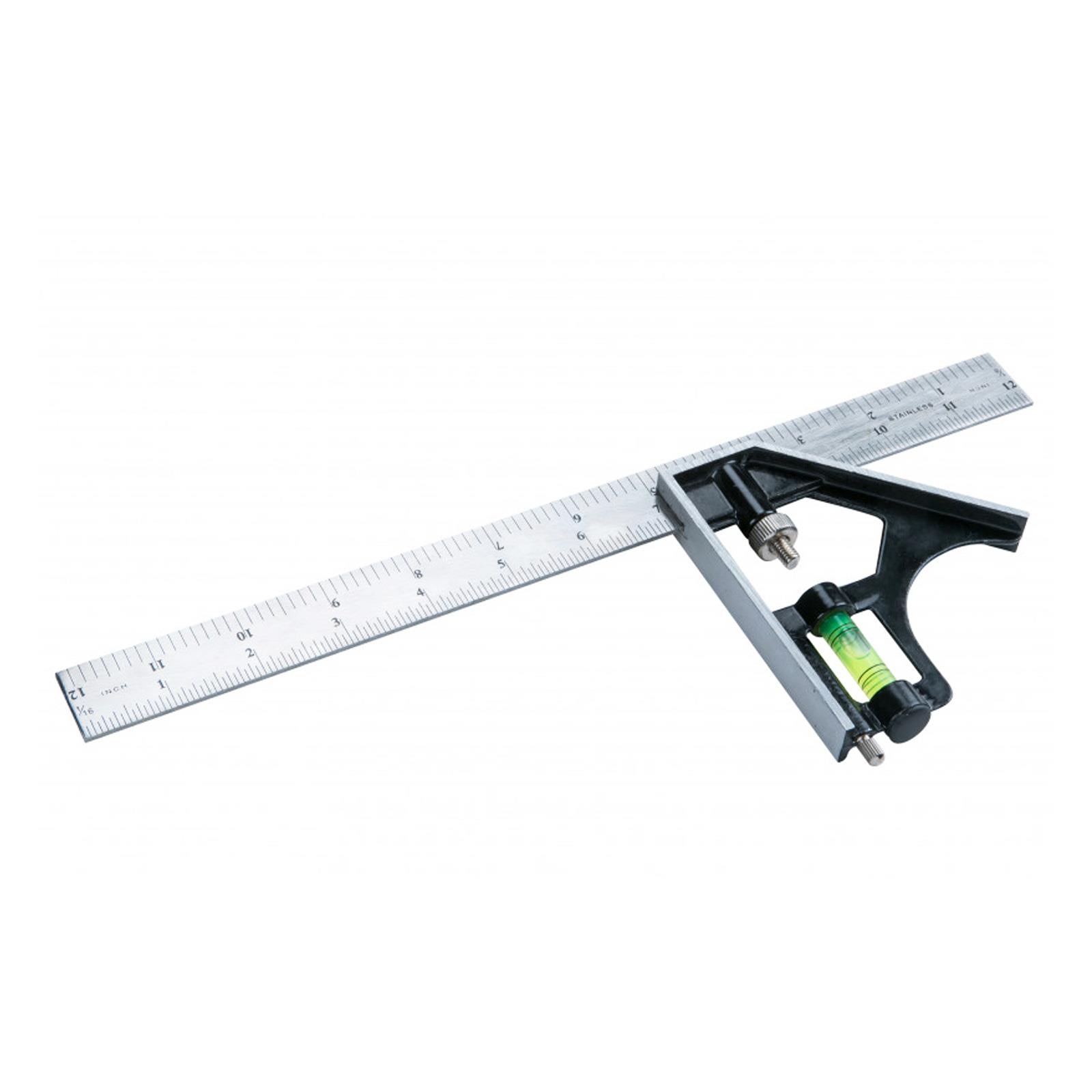 BlueSpot 300mm 12" Combination Square Heavy Duty Try Set Right Angle Ruler