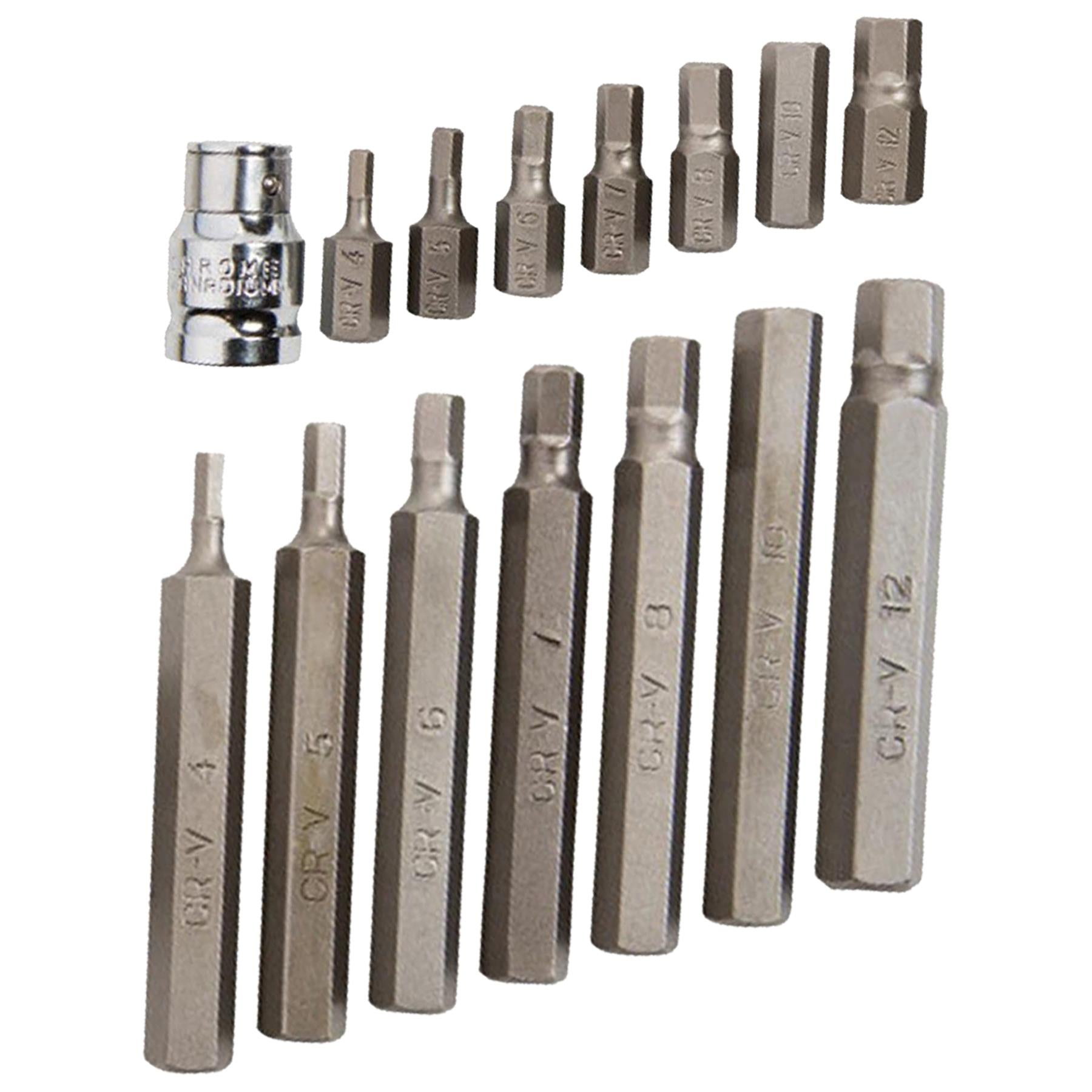 BlueSpot 15pc Allen Key Hex Hexagon 1/2" Drive Bit Socket Set H4 to H12