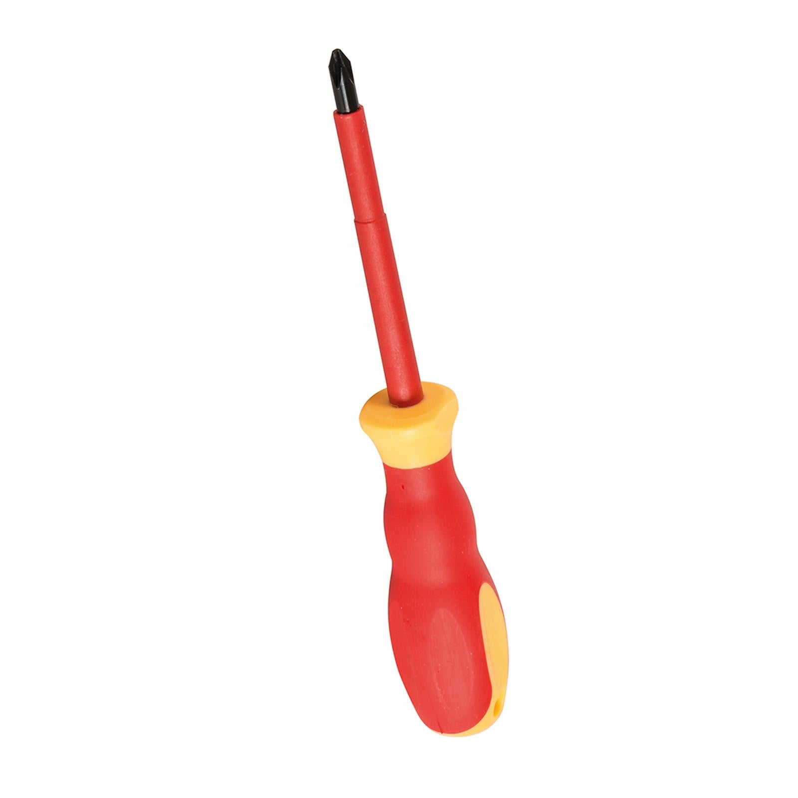 VDE Soft-Grip Electricians Screwdriver Phillips Ergonomic Handles PH2 x 100mm