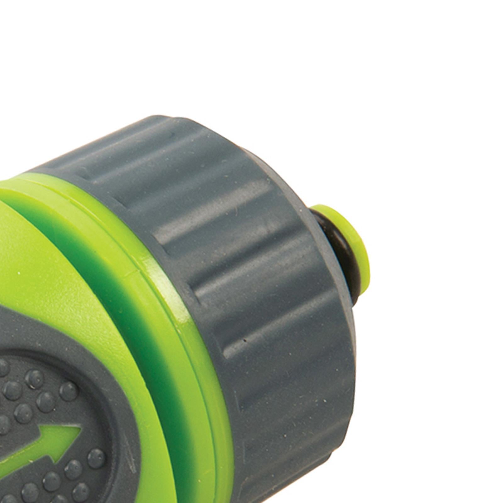 Female Soft-Grip Water Stop Hose Quick Connector - 1/2" High Quality Abs Plastic
