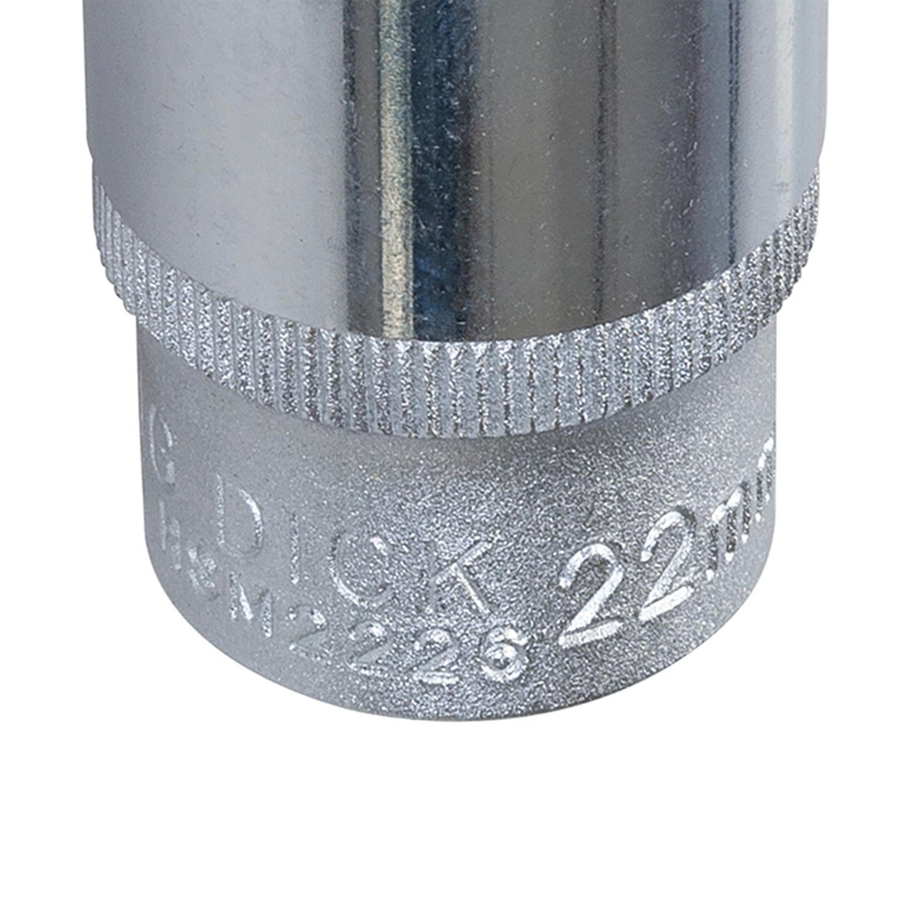 King Dick Socket 1/2" Sd 12pt Metric 22mm