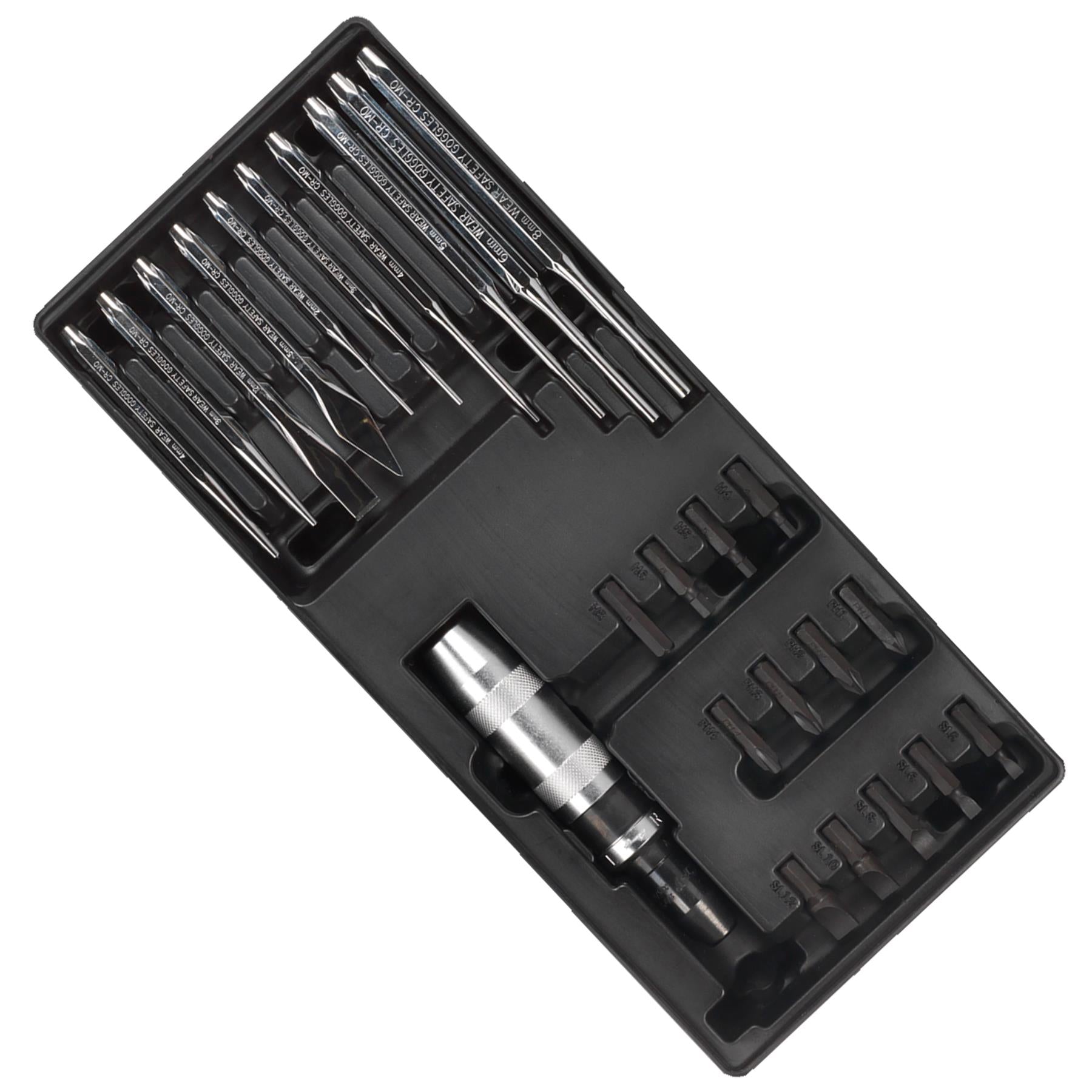 Tool Tray with Punch & Impact Driver Set 25pc Sealey