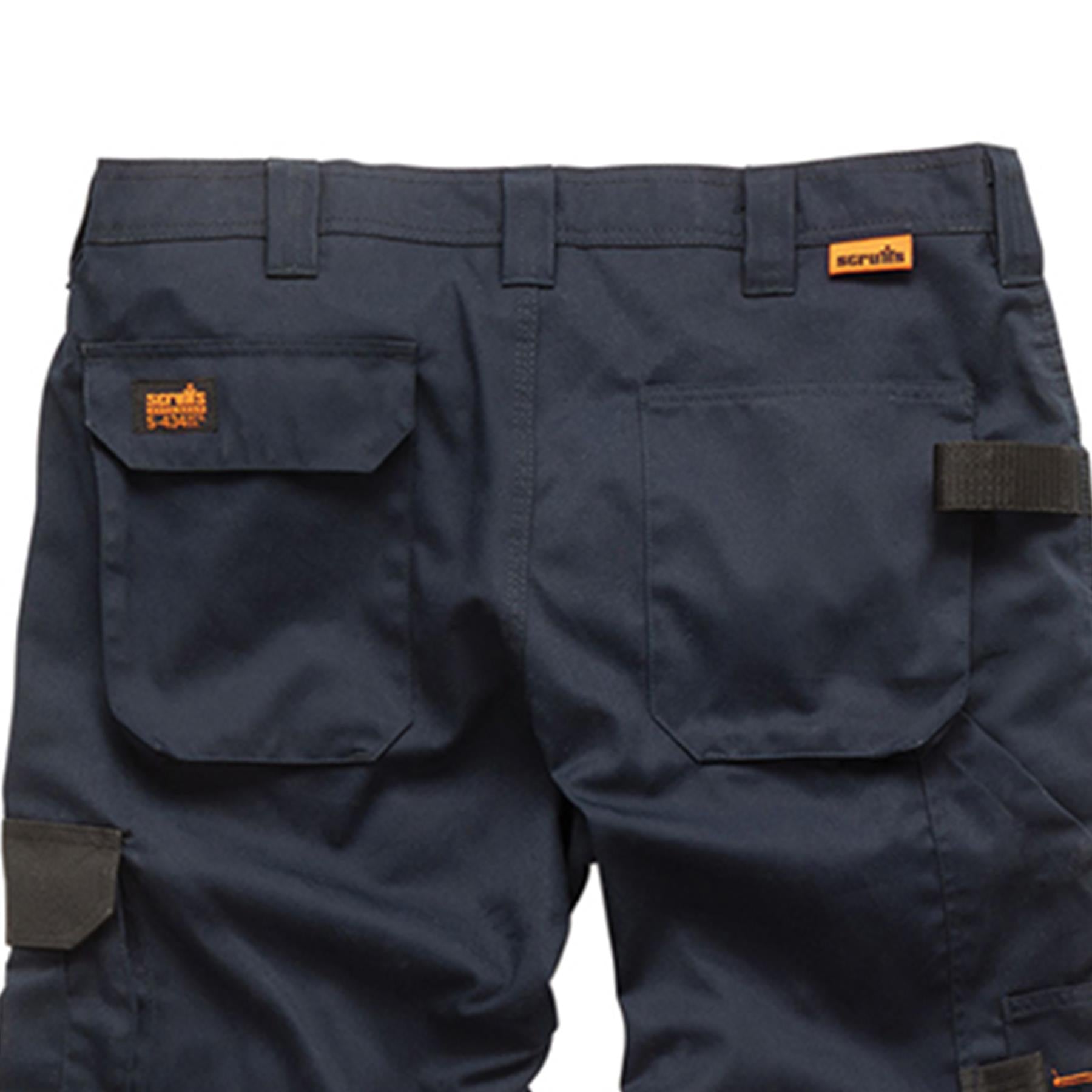 Scruffs Worker Trousers | Trade Hard Wearing Work Trousers NAVY (38S)