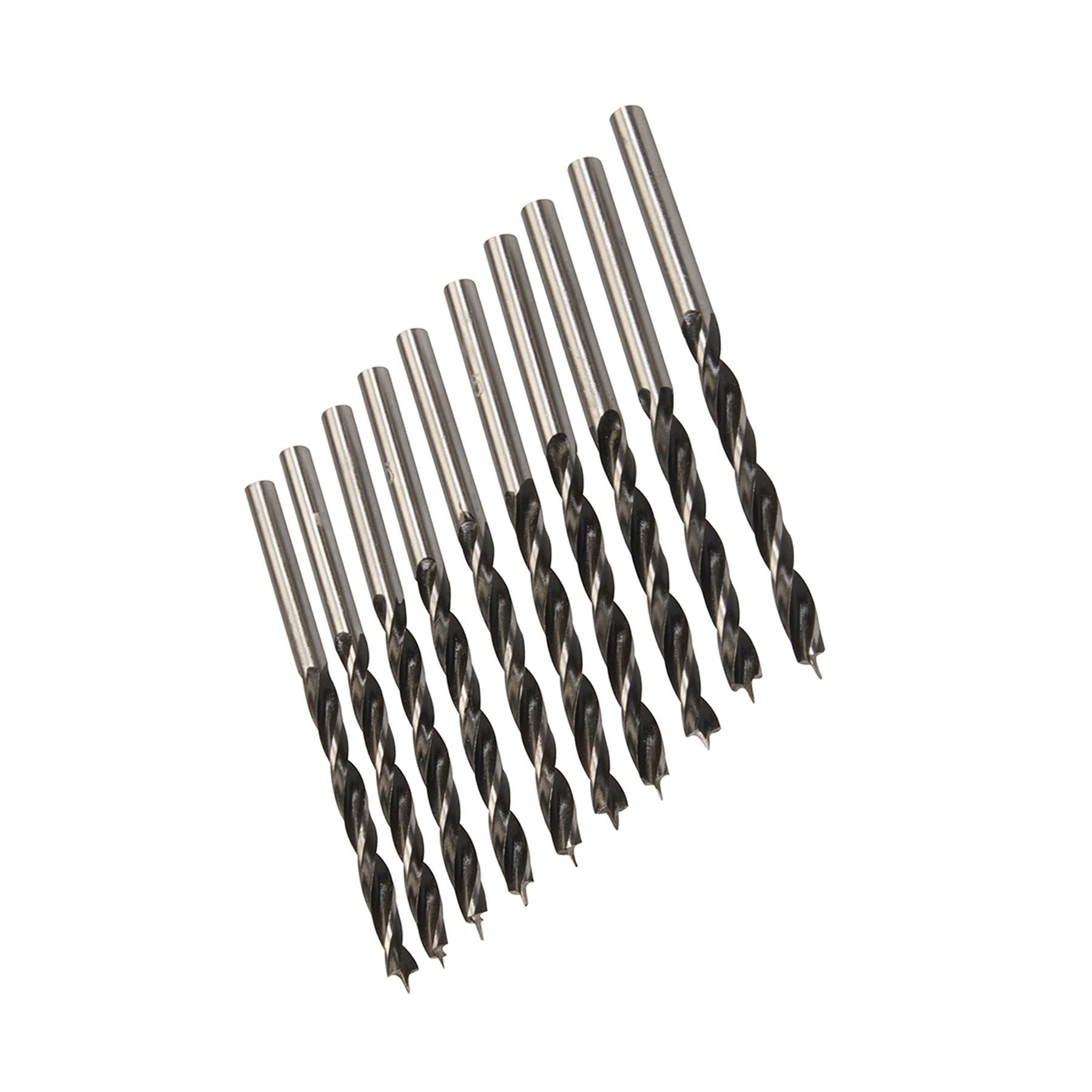 10Pk Lip & Spur Drill Bits 5mm Durable Sharp Precision Drill Work On Wood DIY
