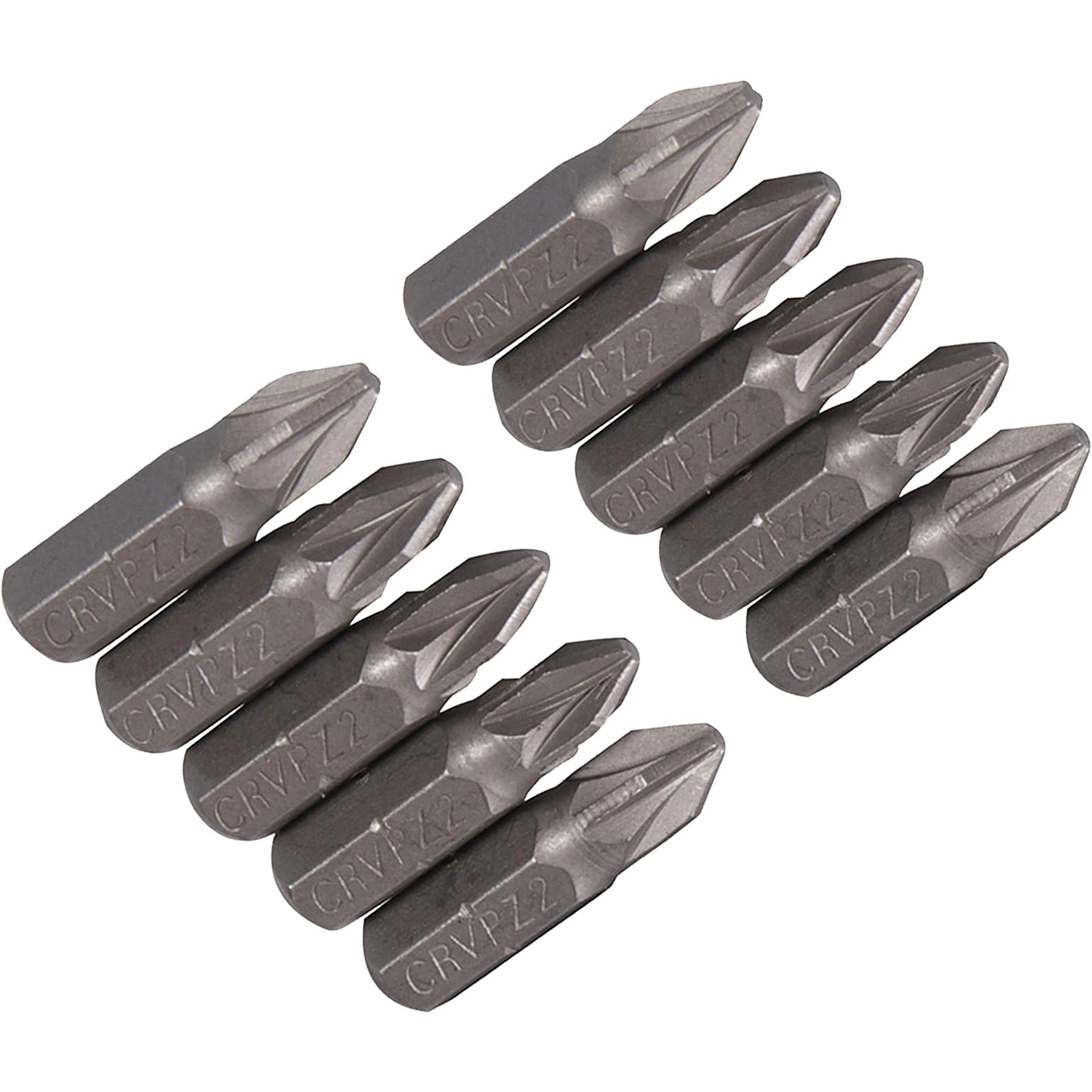 CR-V STEEL POZIDRIV SCREWDRIVER INSERT BITS Extra Tough Driver Screw PZ2