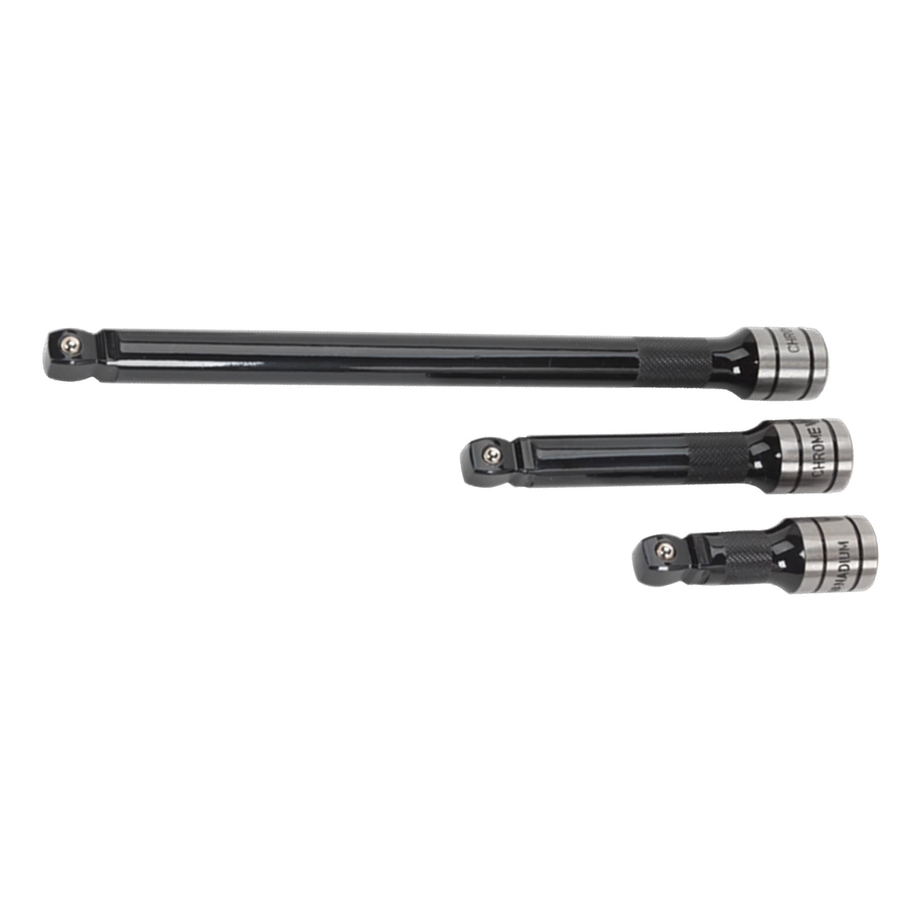 Sealey Wobble/Rigid Extension Bar Set 3pc 1/2"Sq Drive Black Series