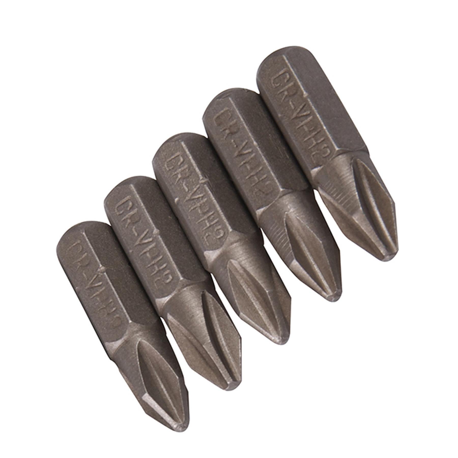 10Pk Phillips CRV Screwdriver Bits No.2 Hand Tools Screw Chrome Vanadium Steel