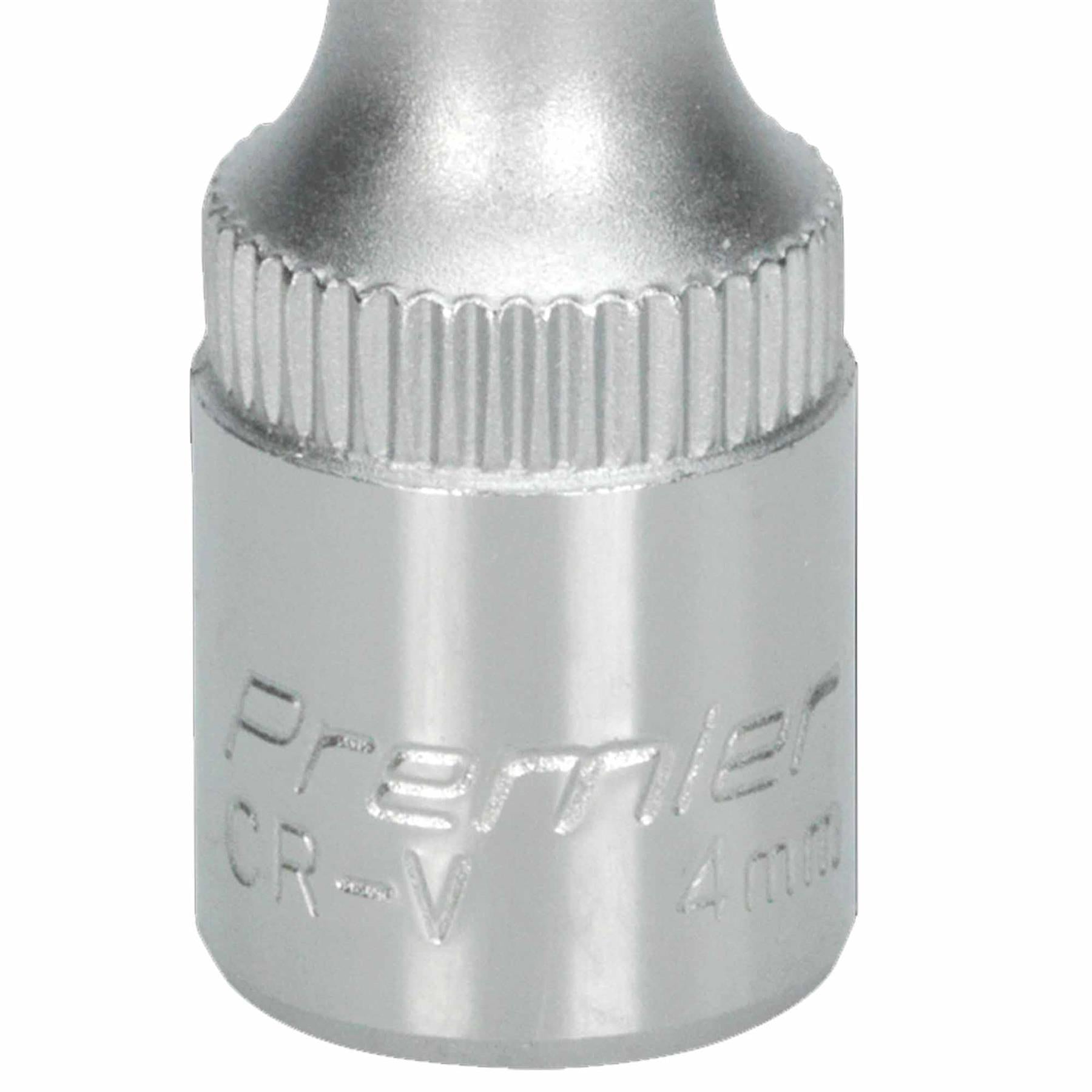 Sealey WallDrive Socket 4mm 1/4"Sq Drive Chrome Vanadium Steel