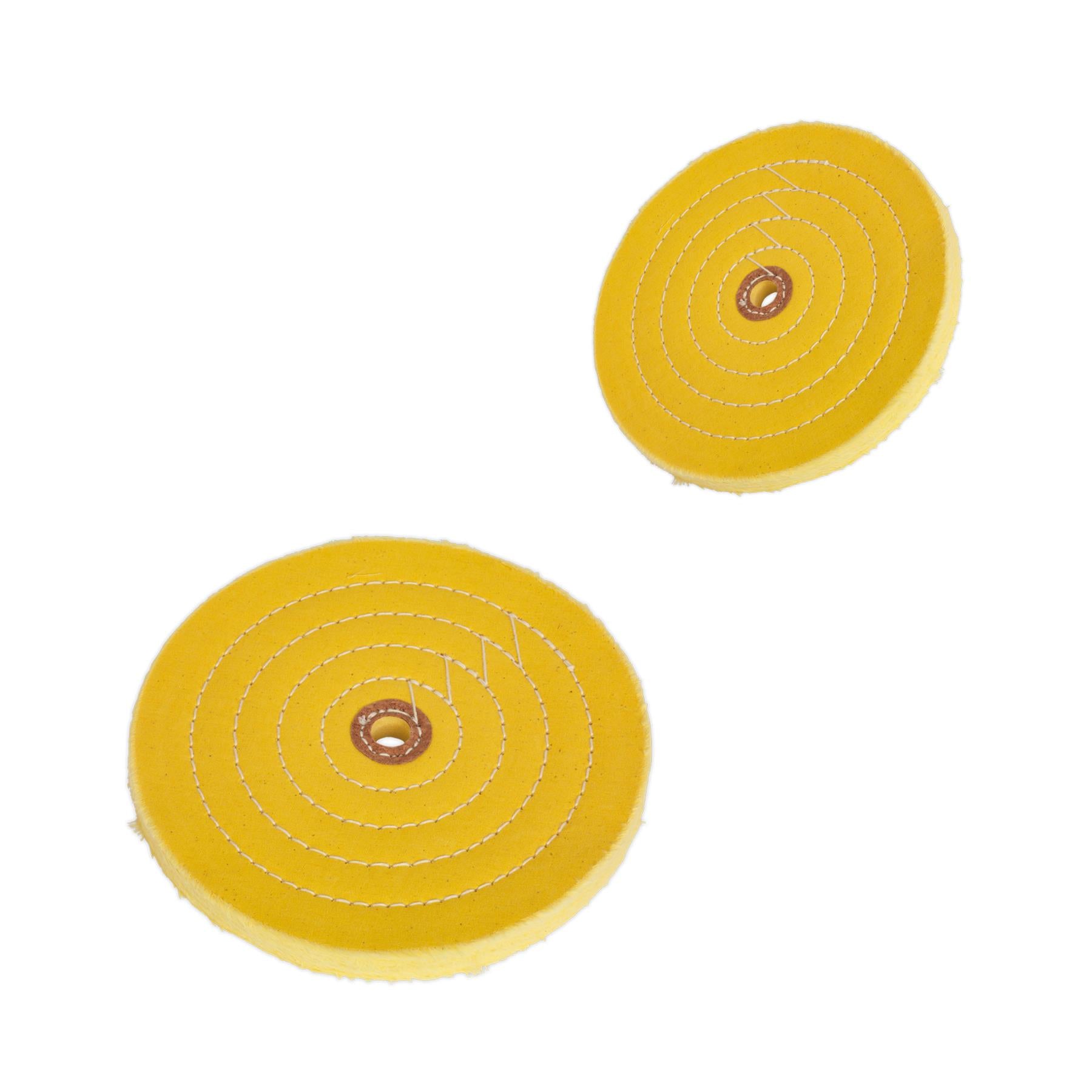 Sealey Buffing Wheel Ø200 x 16mm Ø16mm Bore Coarse