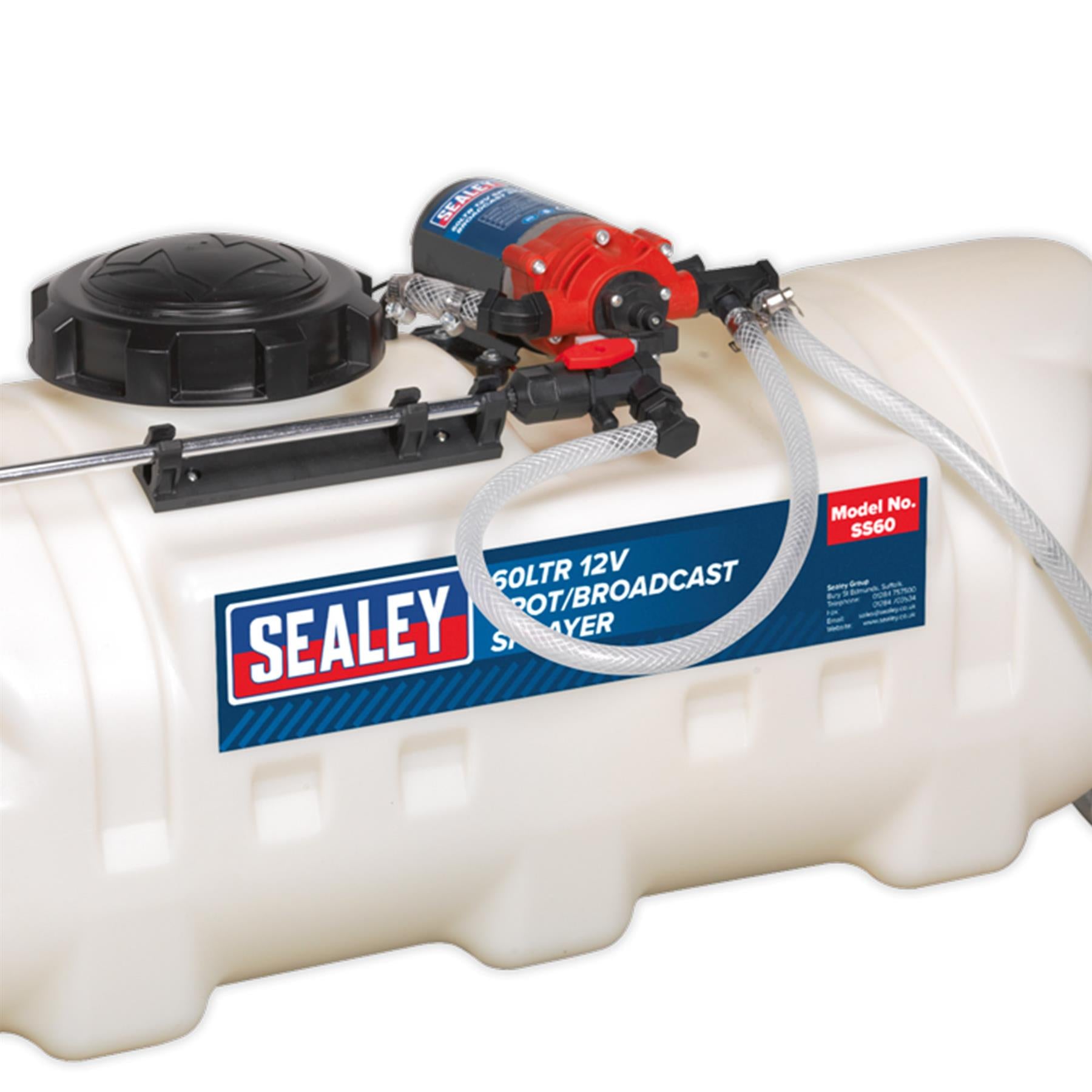 Sealey Broadcast/Spot Sprayer 60L 12V Quality Work Tools