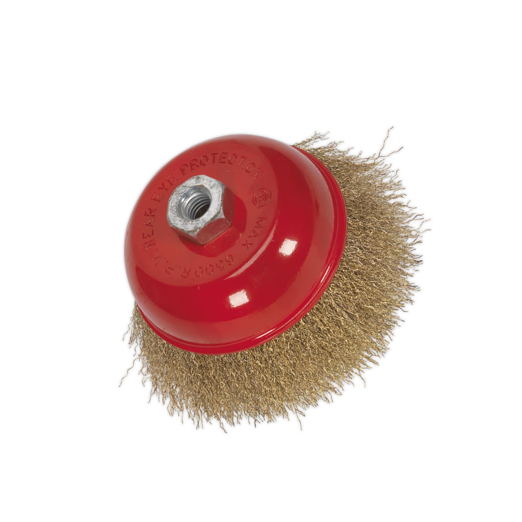 Sealey Brassed Steel Cup Brush Ø125mm M14 x 2mm