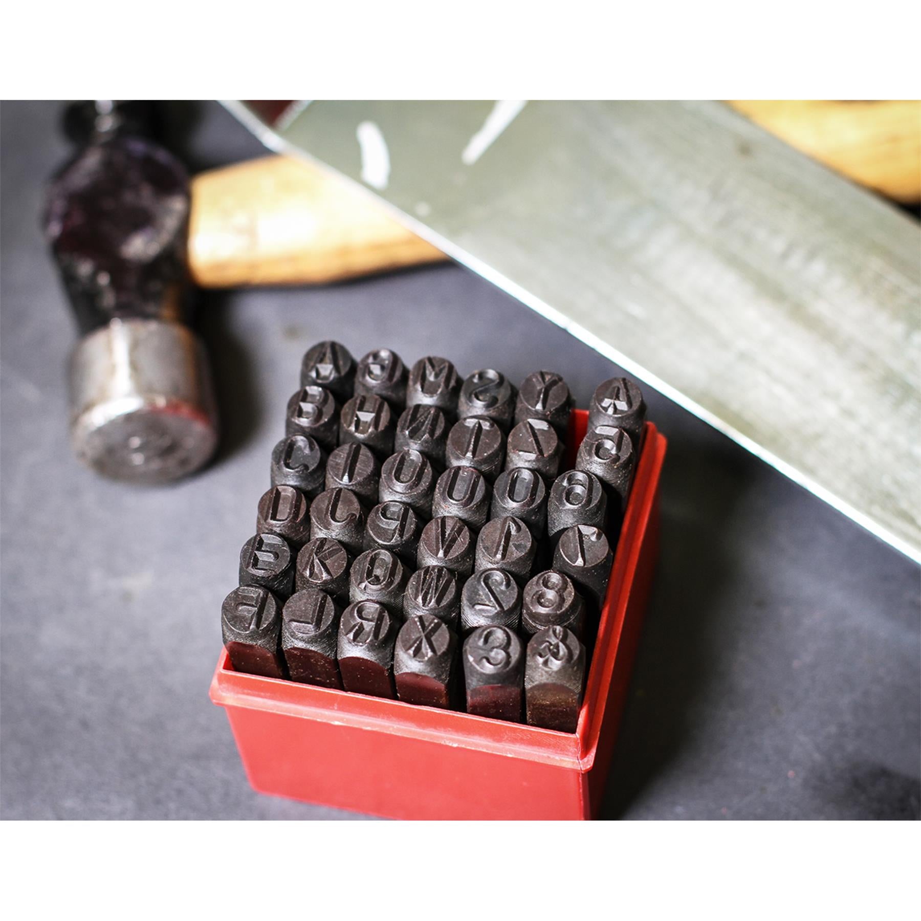 Sealey 36pc 8mm Letter & Number Punch Set
