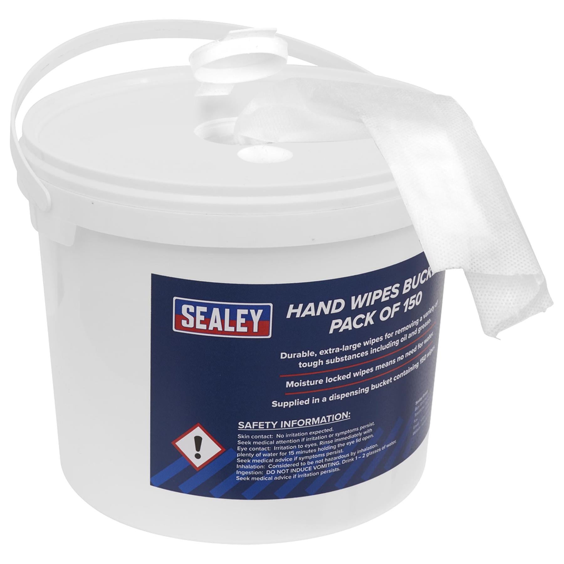 Sealey Hand Wipes Bucket Pack of 150